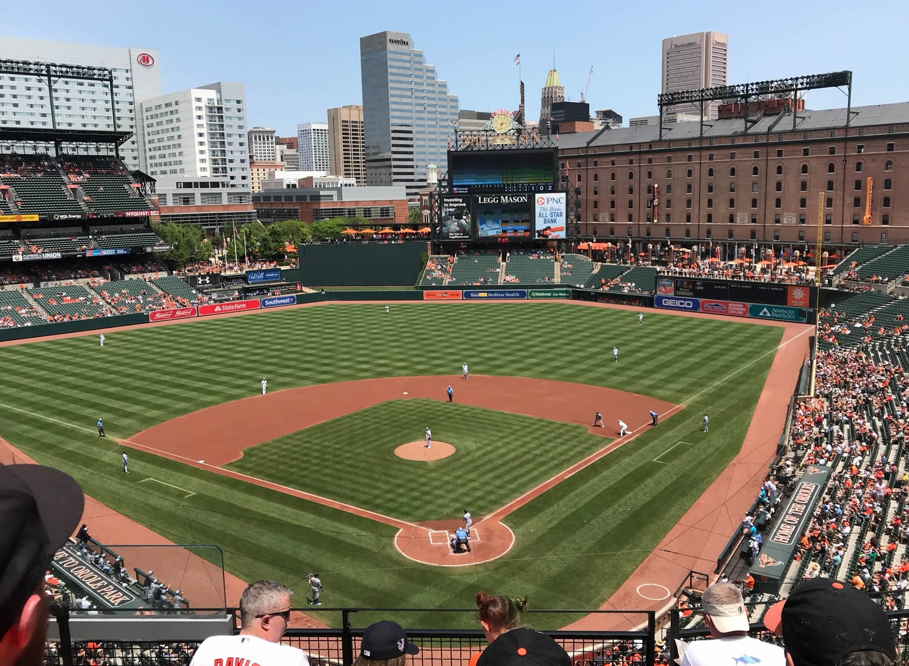 section 340, row 4 seat view  - oriole park