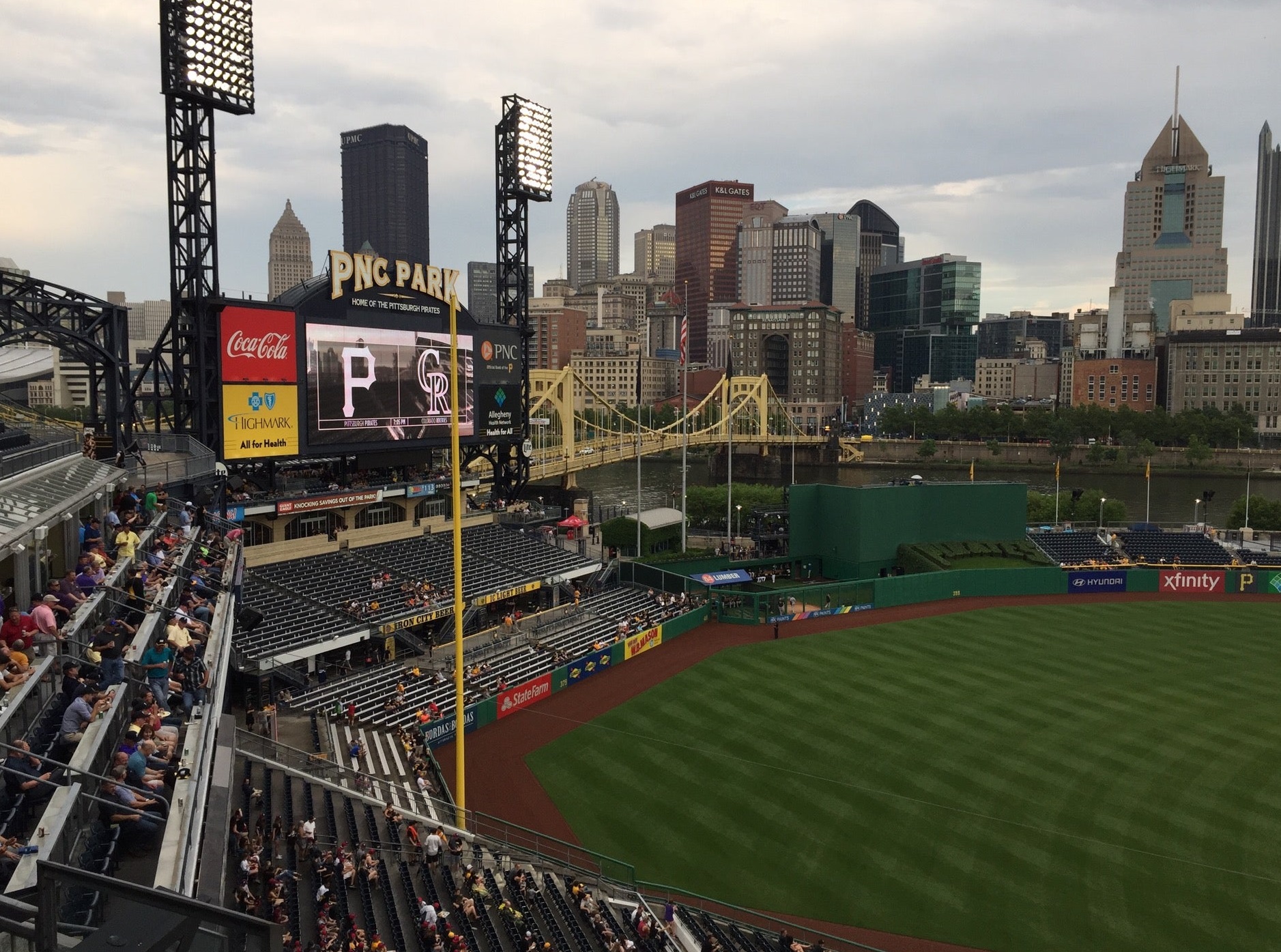 pittsburgh skyline from pnc park