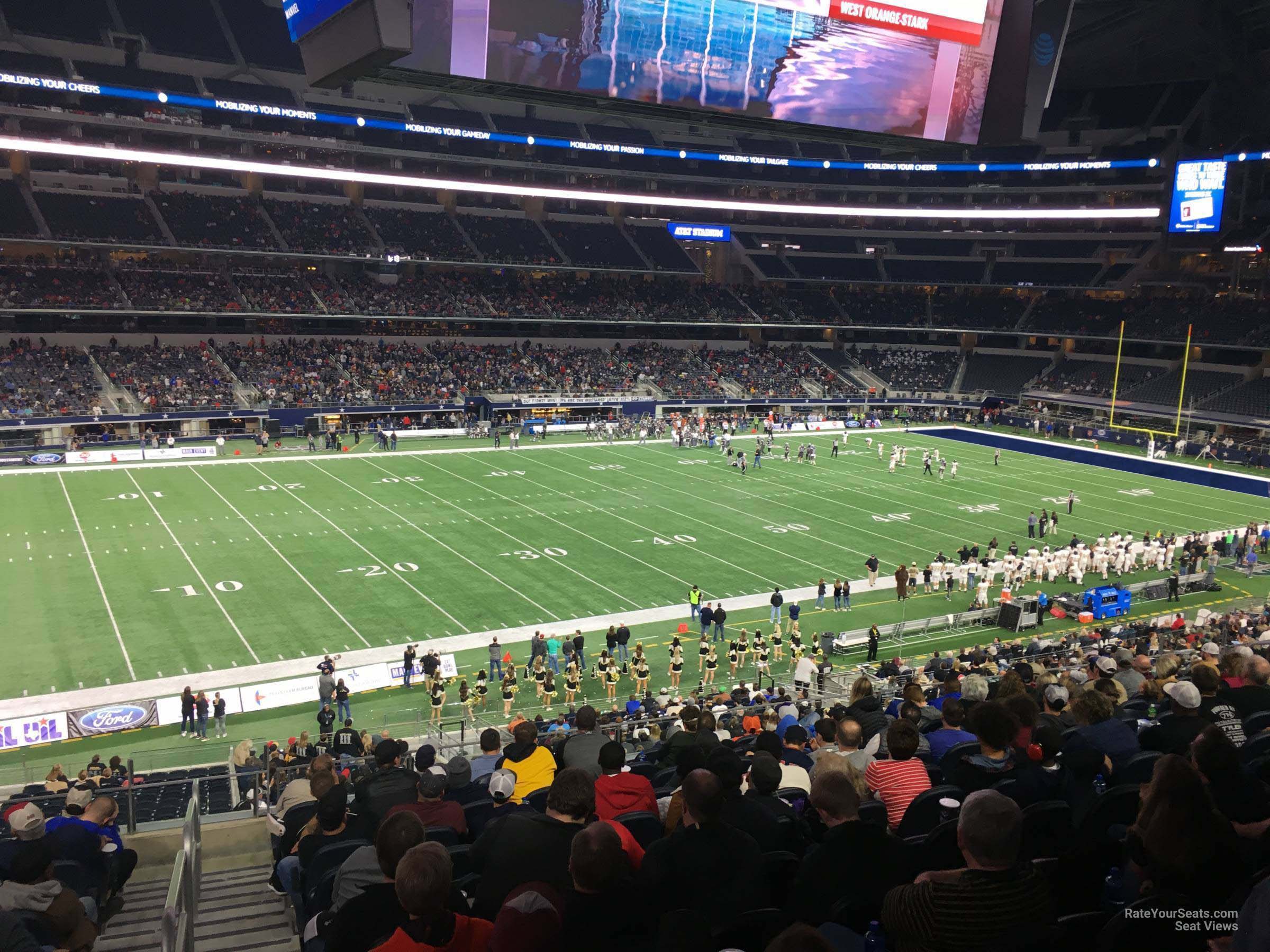 section c238, row 14 seat view  for football - at&t stadium (cowboys stadium)