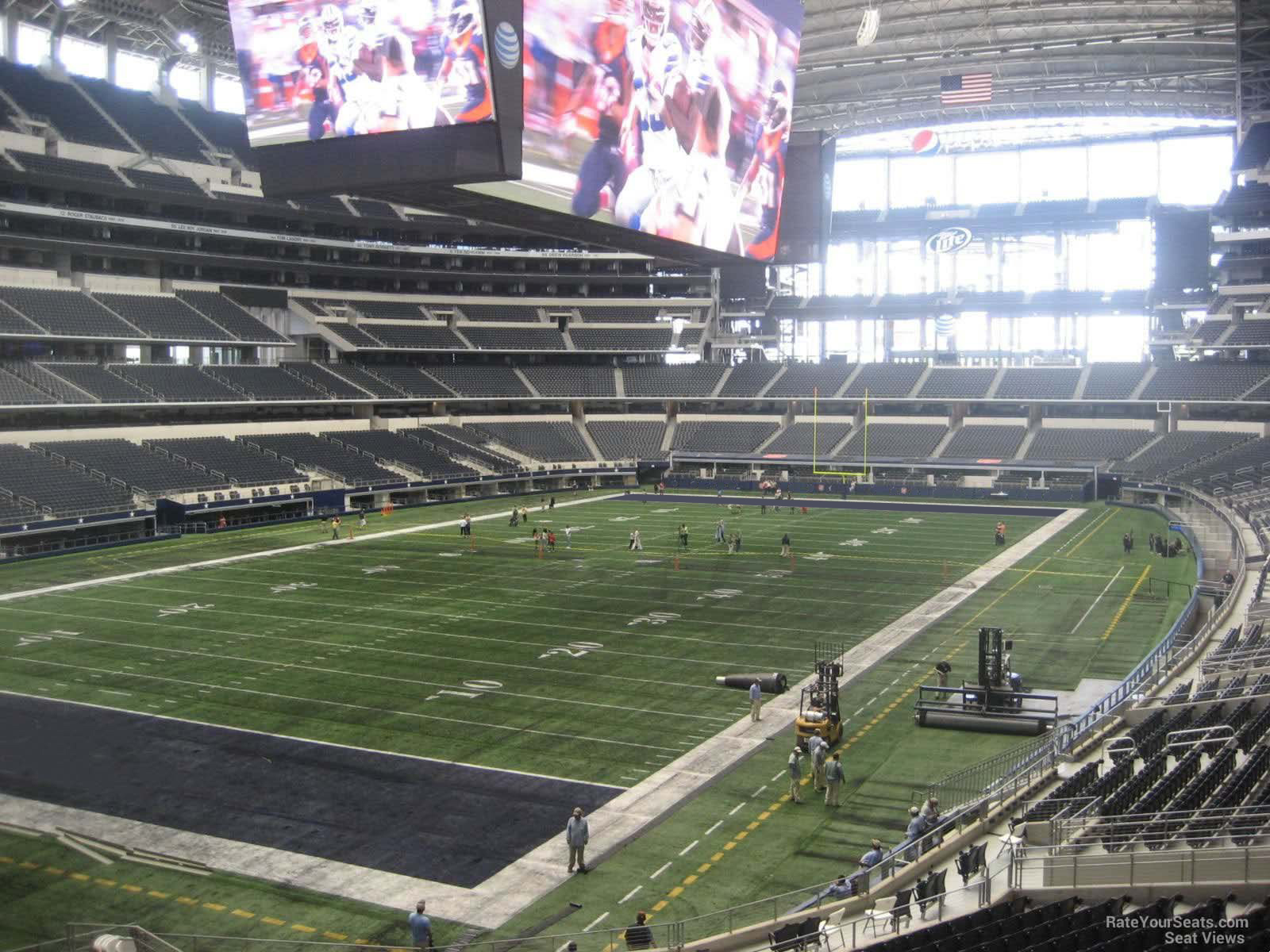 at t stadium section 243 dallas cowboys rateyourseats com cowboys seating chart view