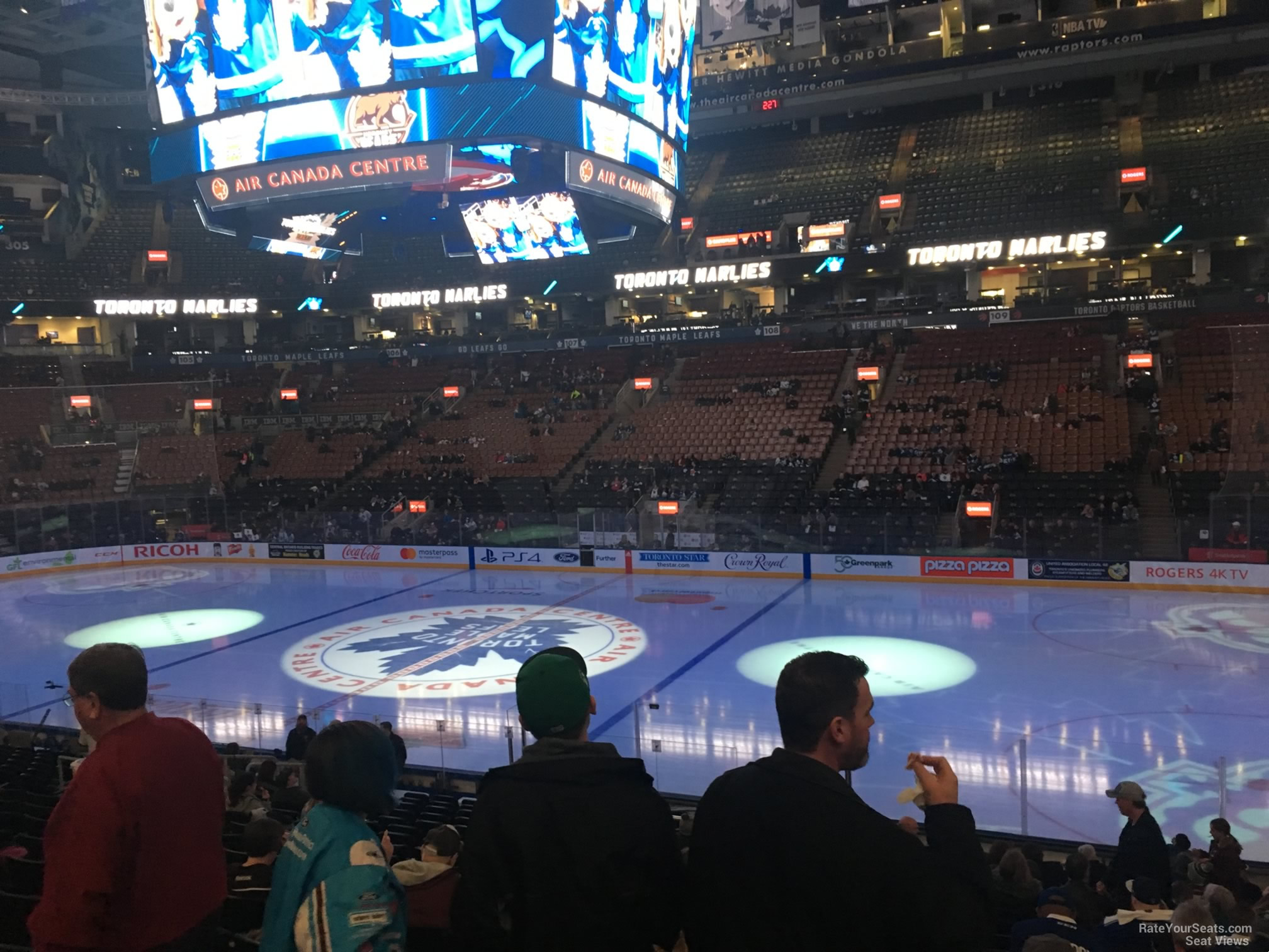 section 118, row 20 seat view  for hockey - scotiabank arena