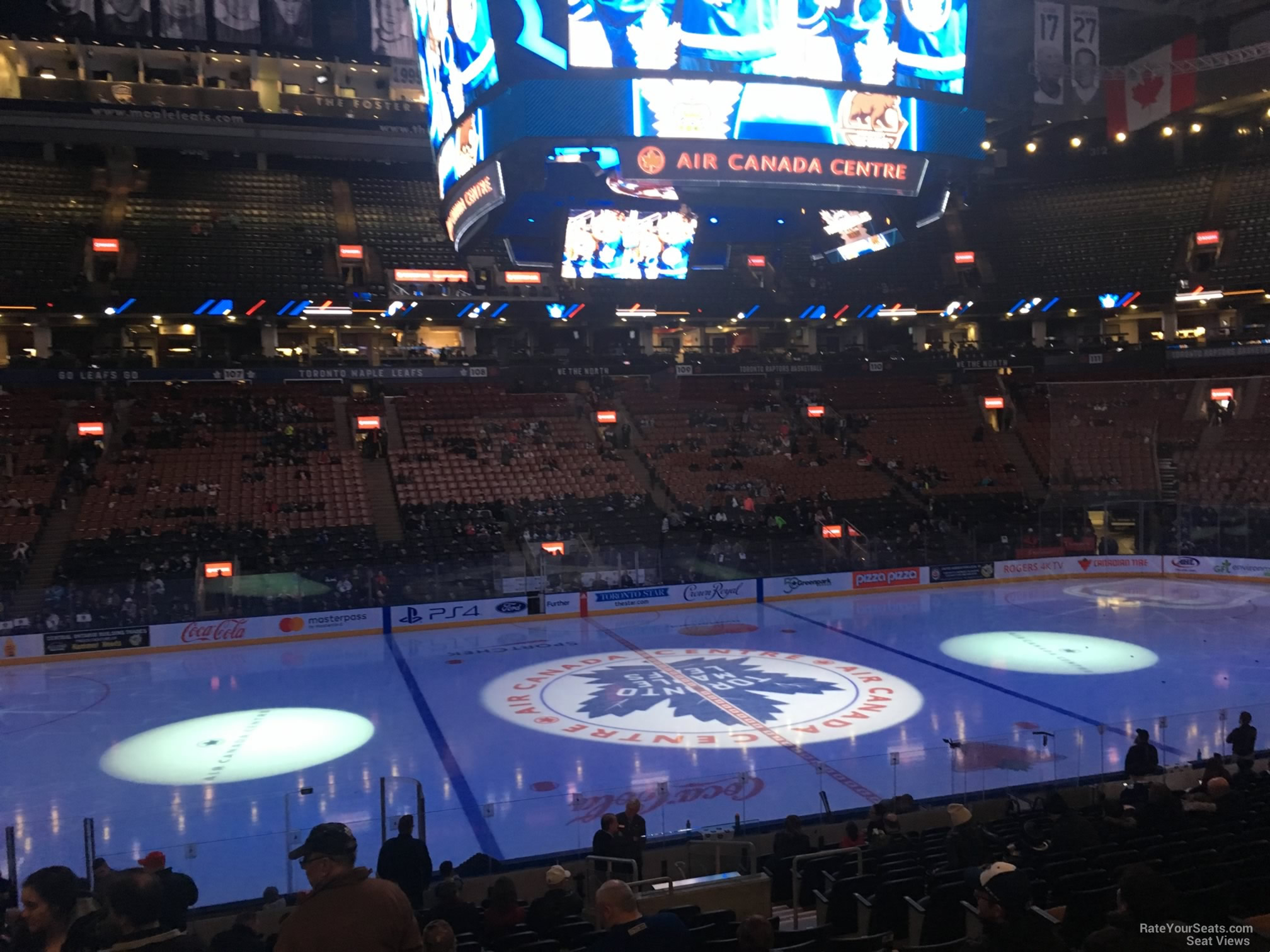 section 120, row 20 seat view  for hockey - scotiabank arena