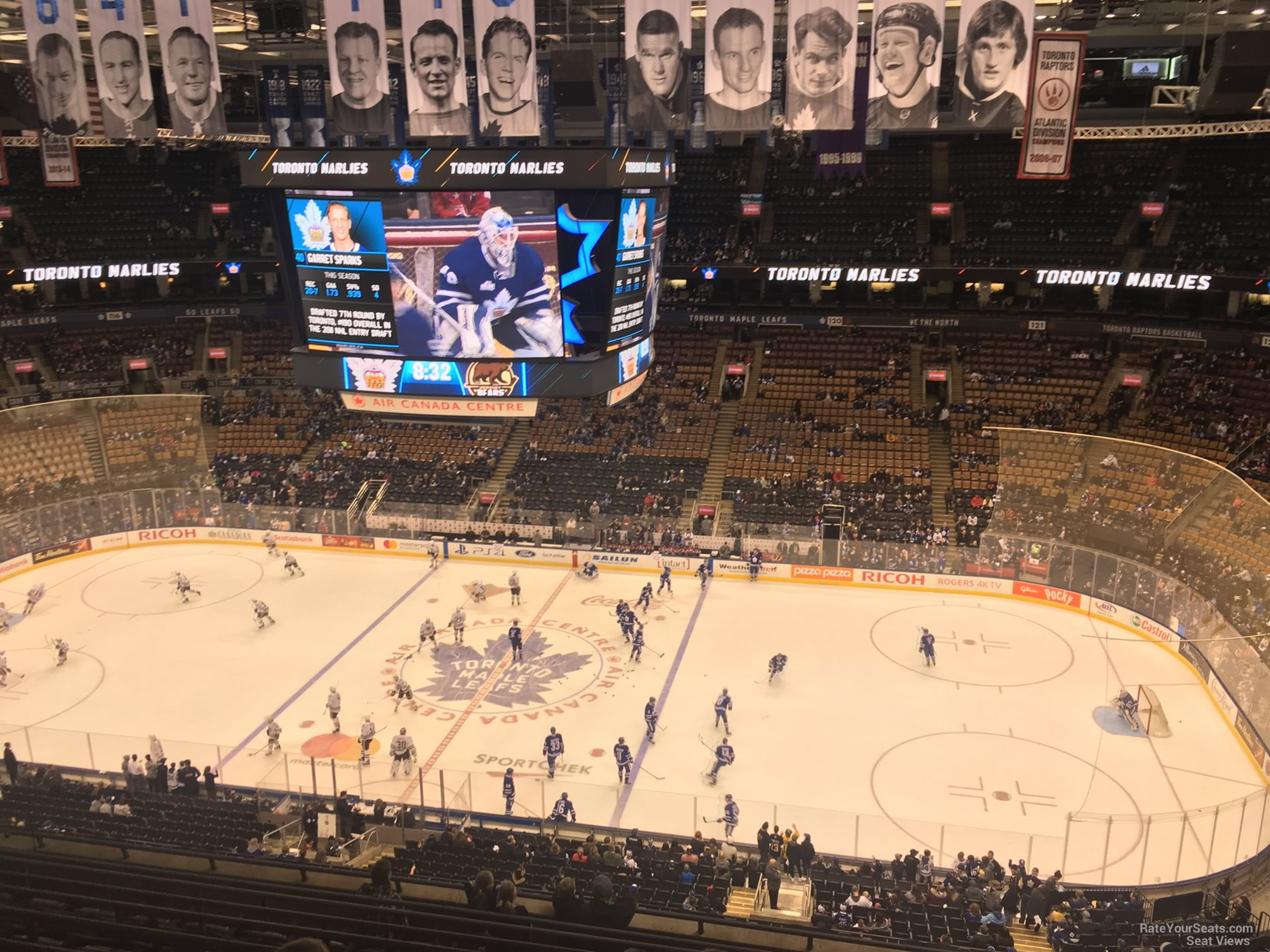 section 308, row 10 seat view  for hockey - scotiabank arena