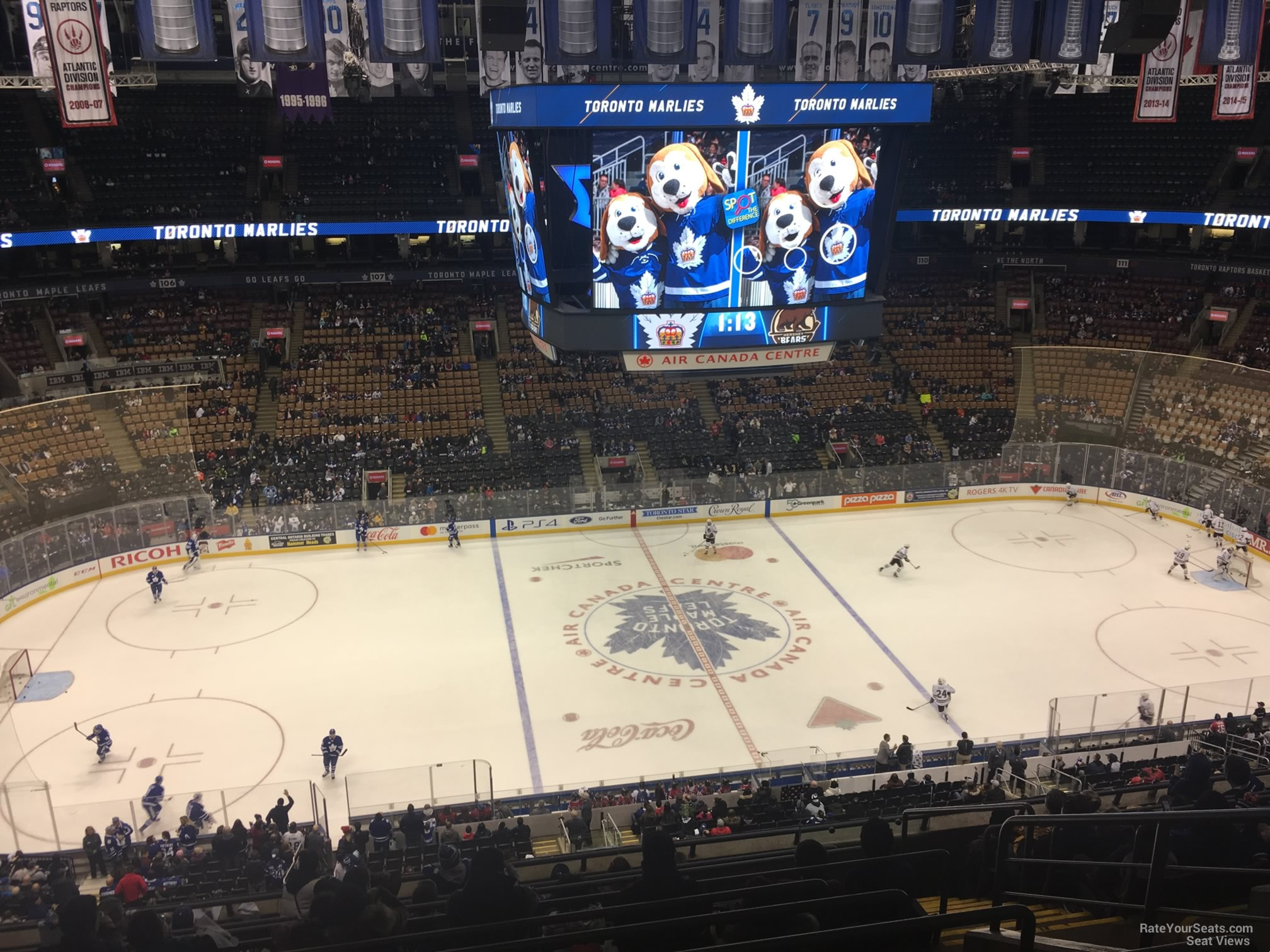 section 322, row 10 seat view  for hockey - scotiabank arena