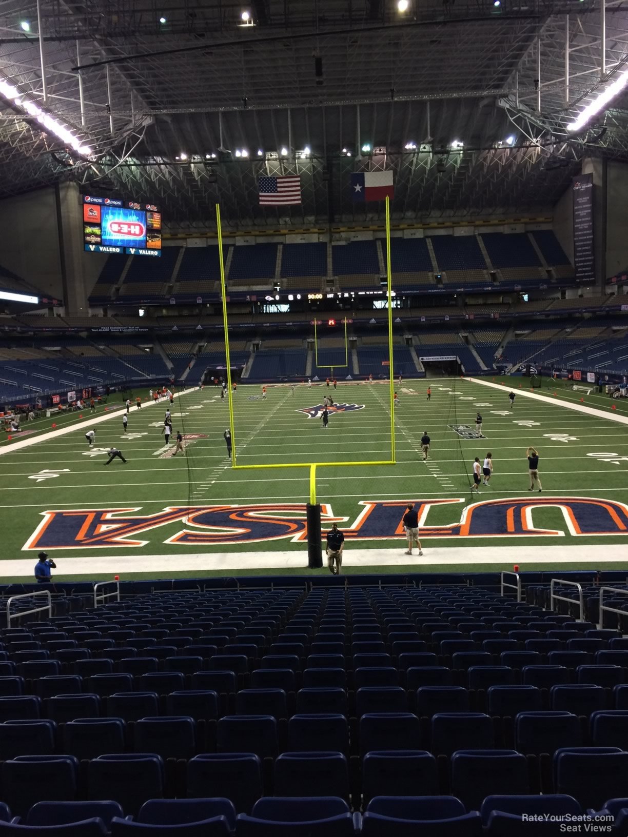 section 101, row 18 seat view  for football - alamodome