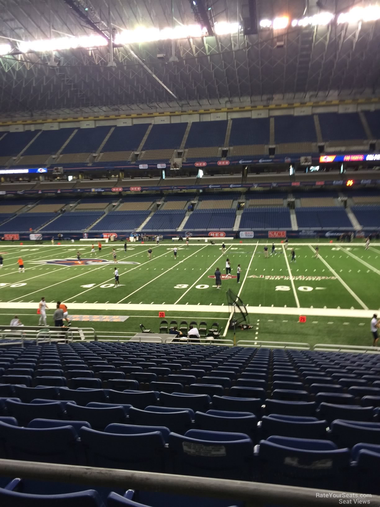 section 110, row 18 seat view  for football - alamodome
