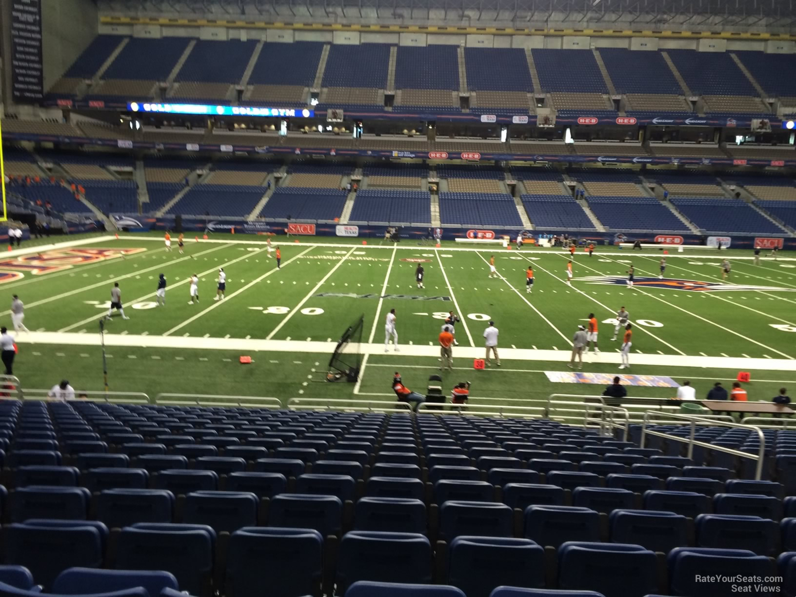 section 114, row 18 seat view  for football - alamodome