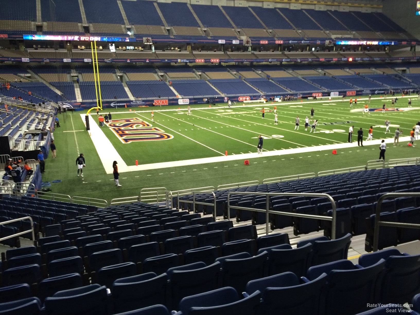 section 117, row 18 seat view  for football - alamodome