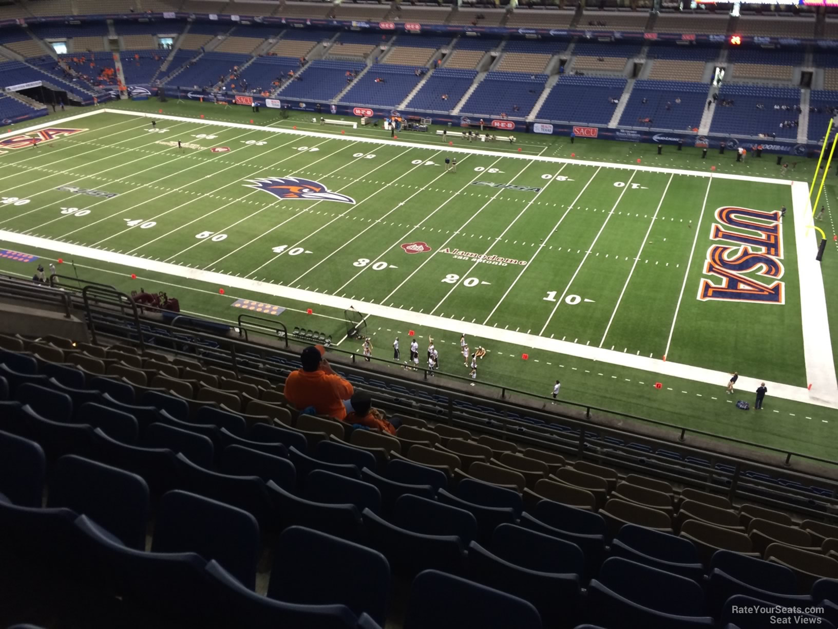 section 309, row 15 seat view  for football - alamodome