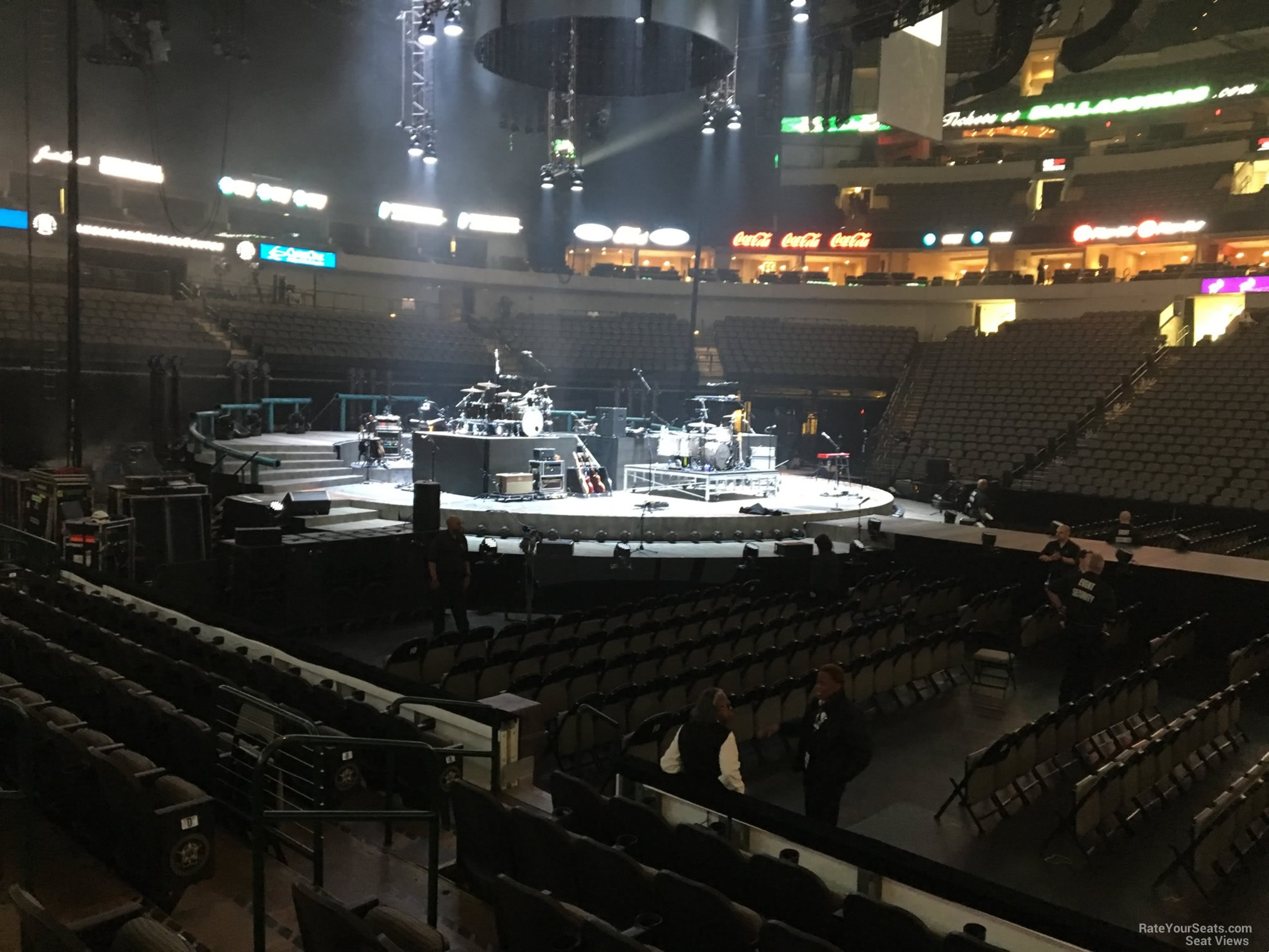 section 119, row g seat view  for concert - american airlines center