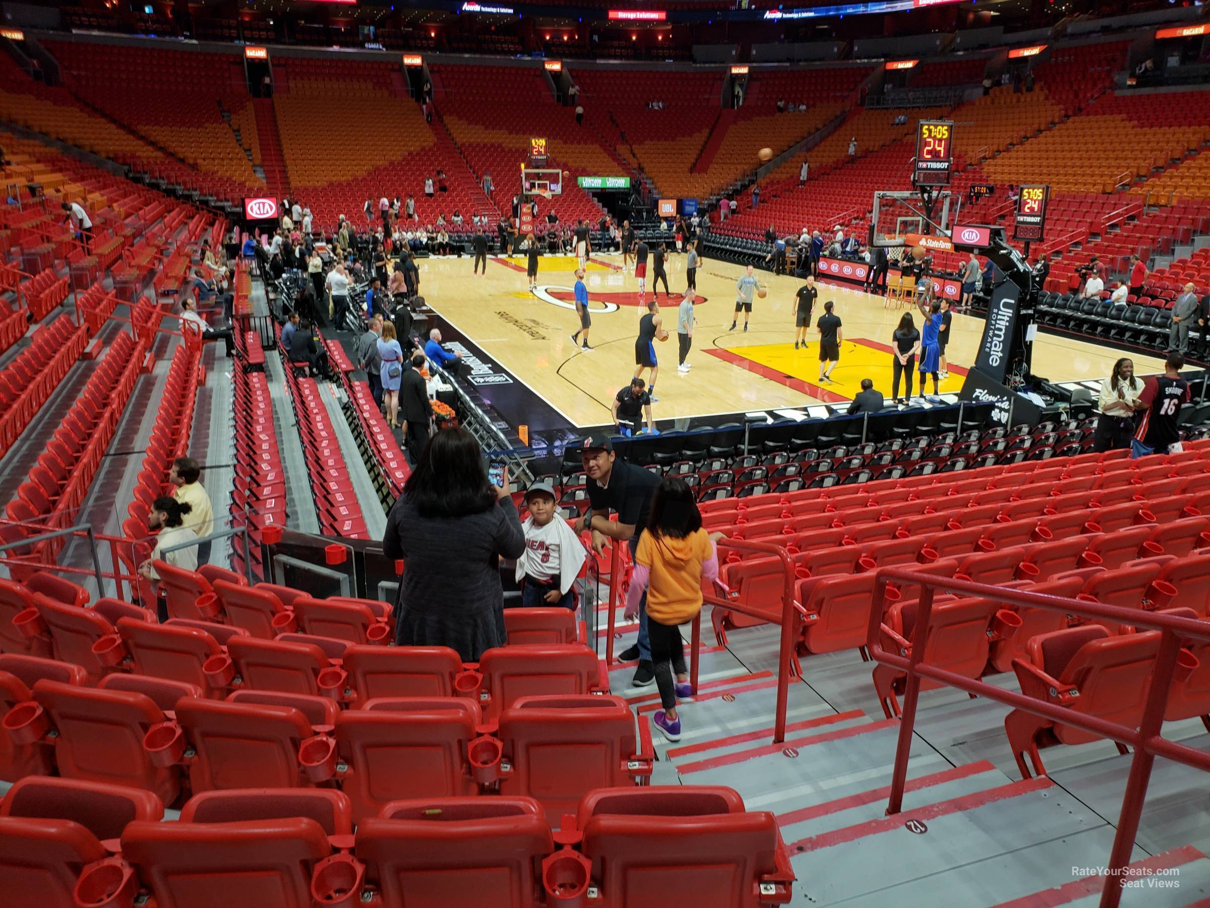 section 102, row 15 seat view  for basketball - kaseya center