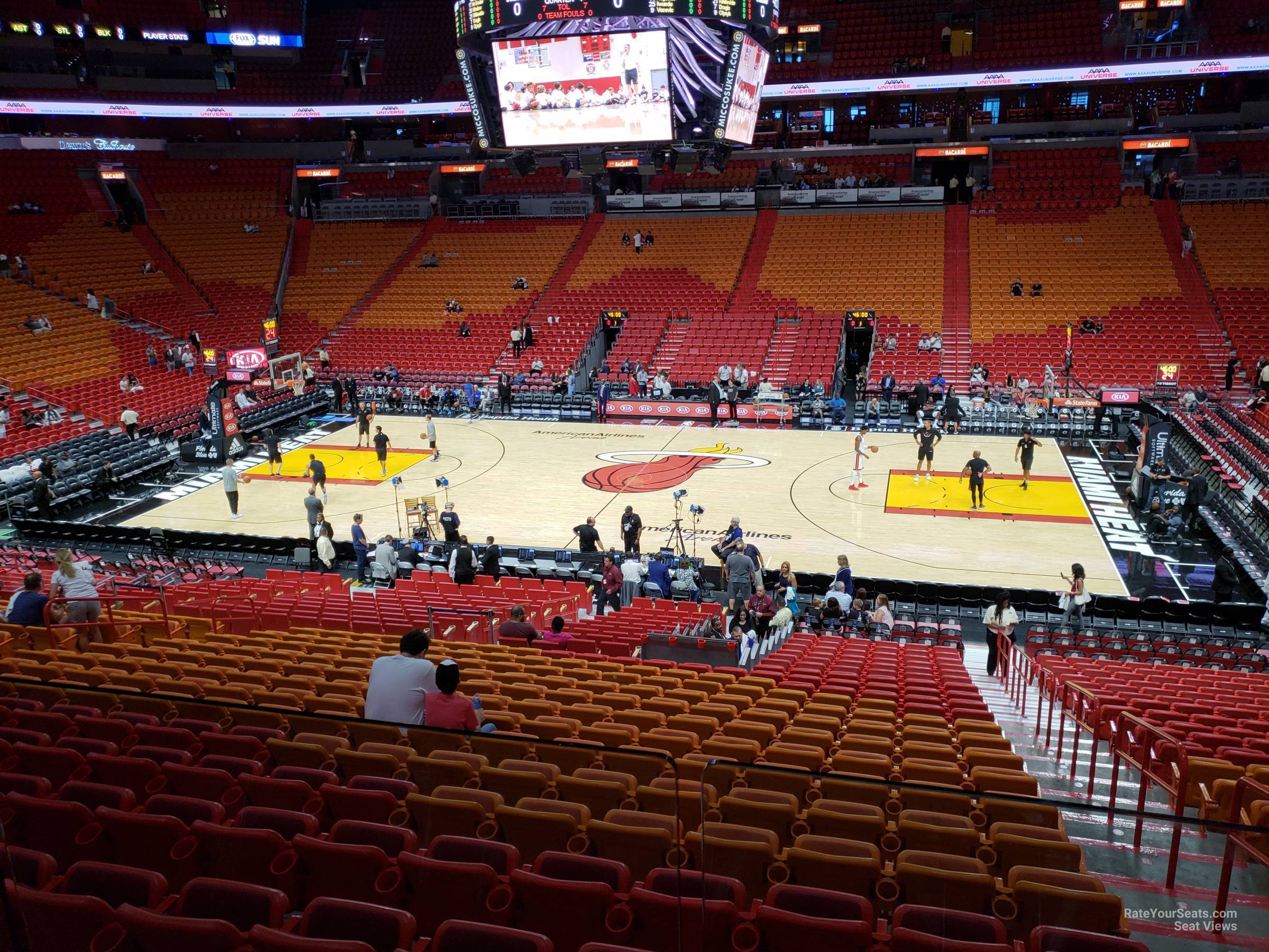 section 118, row 29 seat view  for basketball - kaseya center