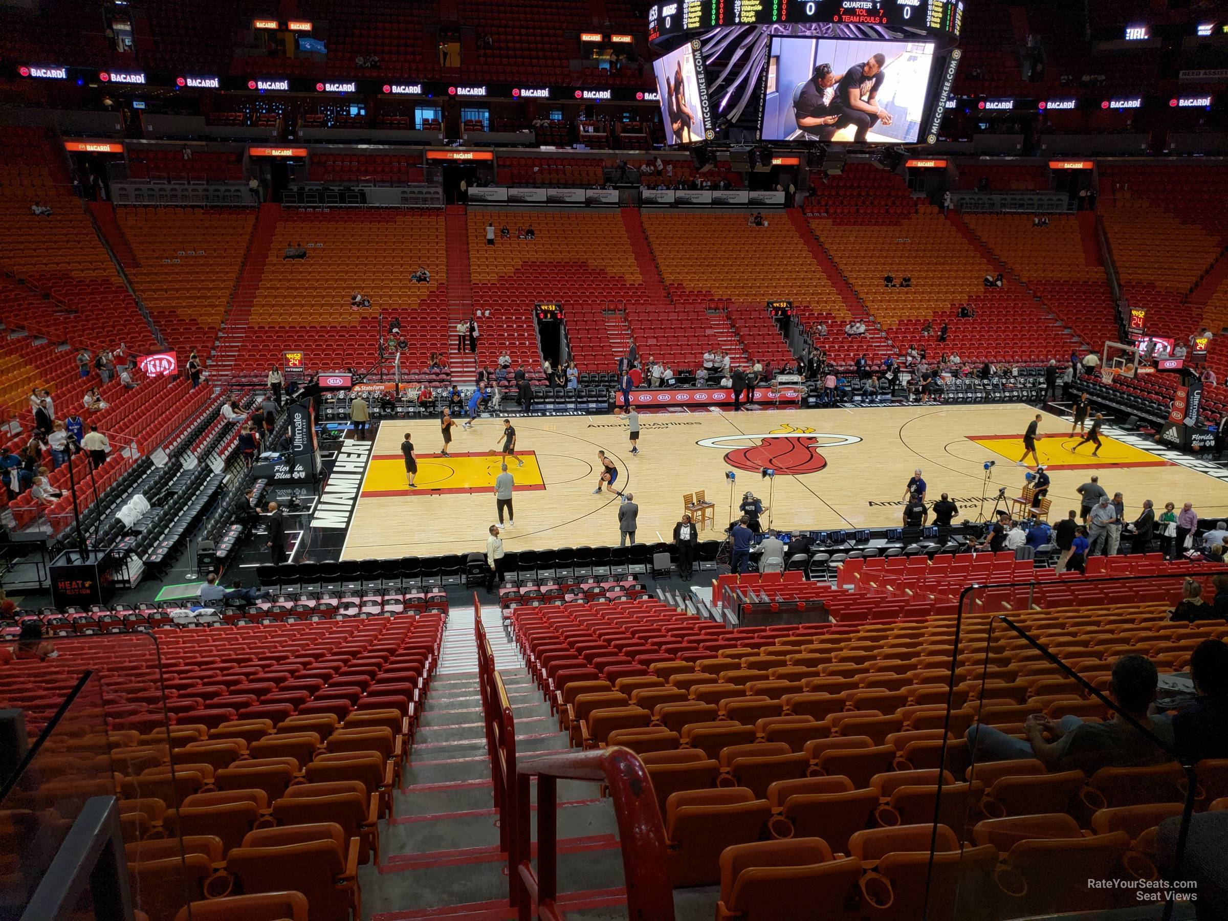 section 119, row 29 seat view  for basketball - kaseya center