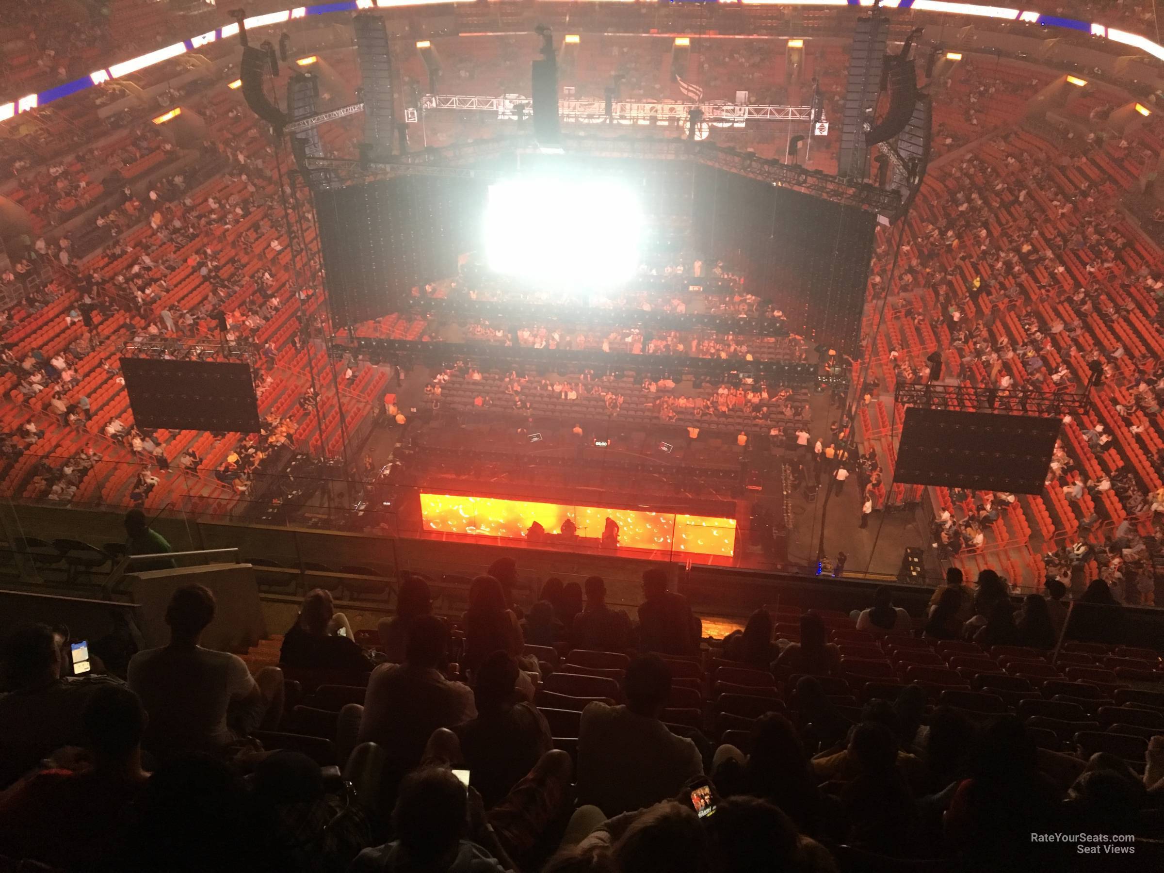section 405, row 10 seat view  for concert - kaseya center