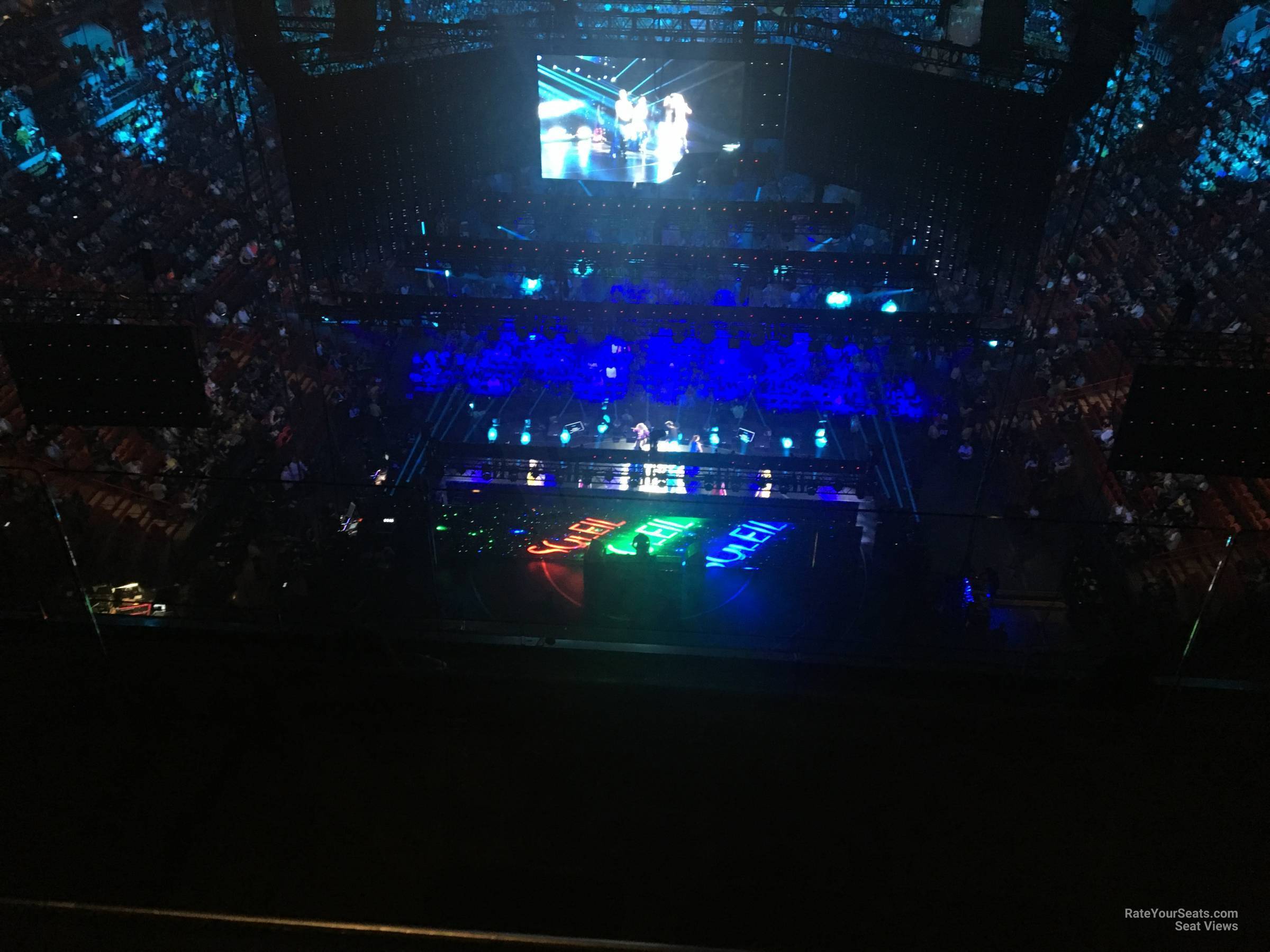 section 405, row 4 seat view  for concert - kaseya center