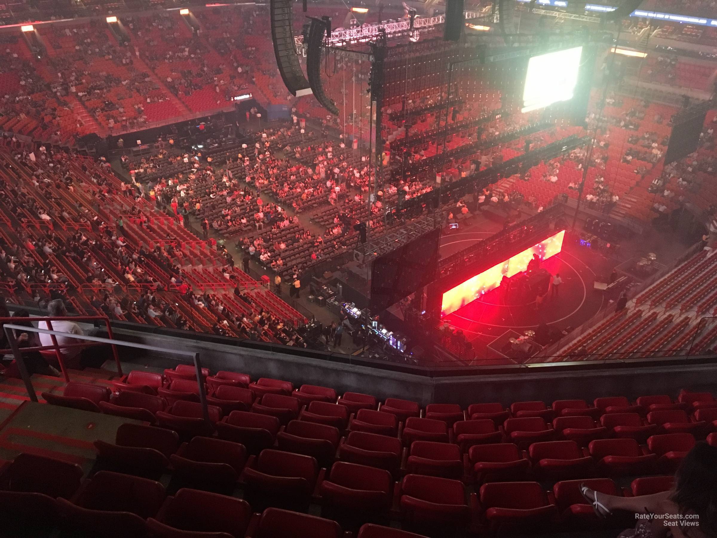 section 409, row 10 seat view  for concert - kaseya center