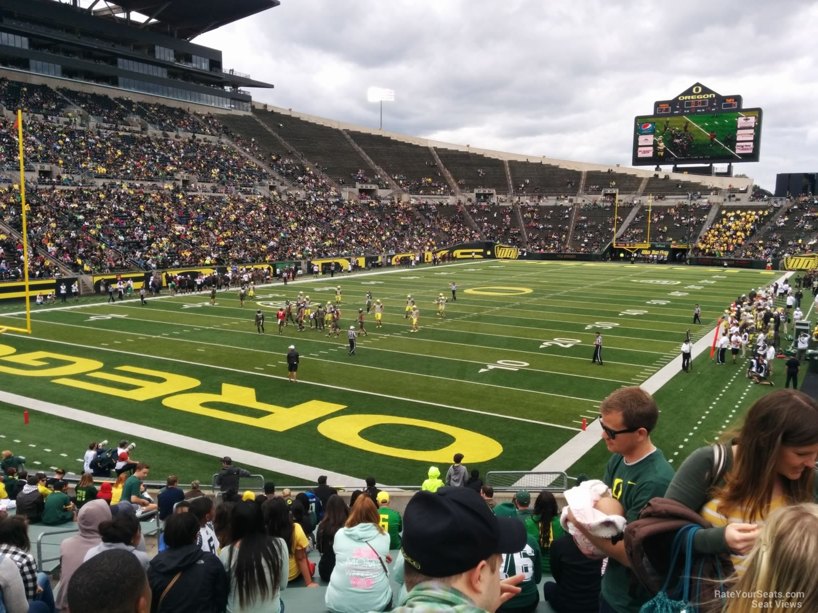 autzen stadium section 19 oregon football autzen stadium row chart
