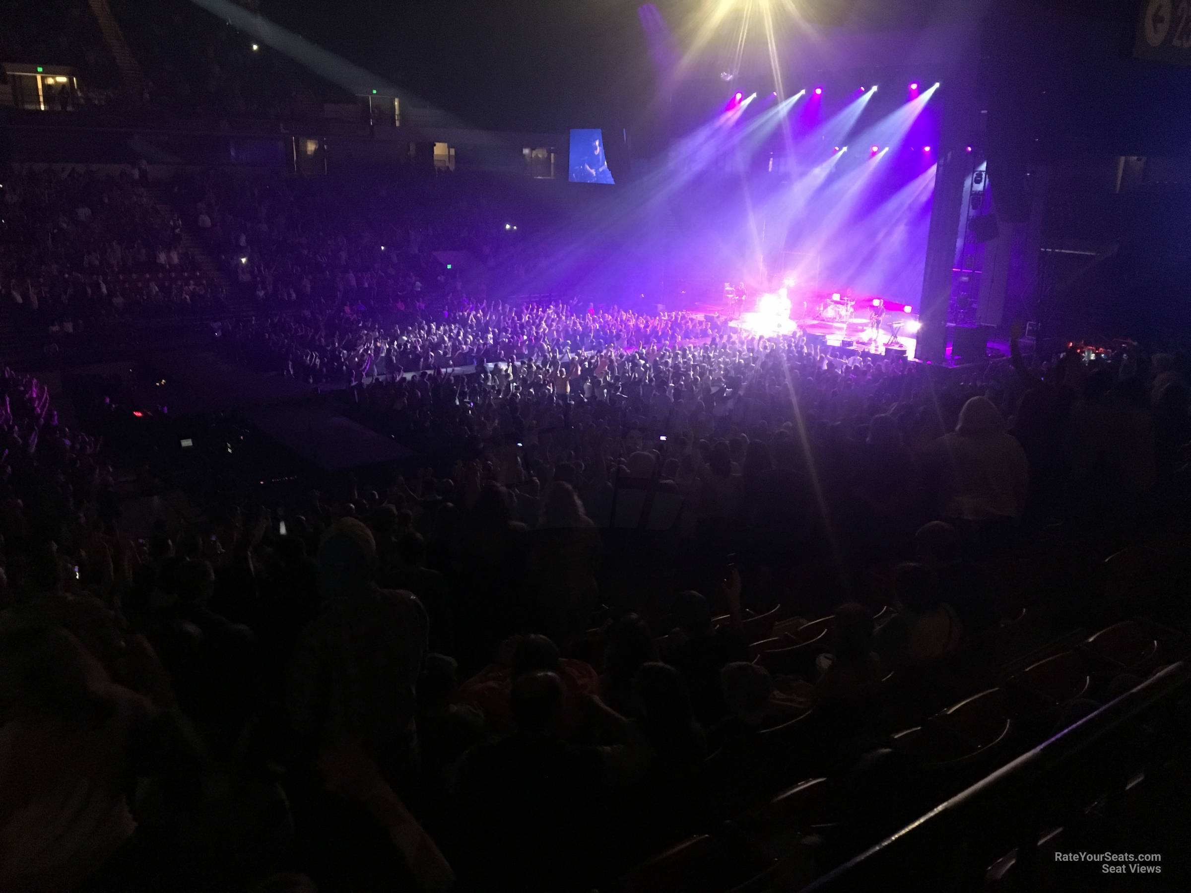 section 115, row x seat view  for concert - legacy arena at the bjcc