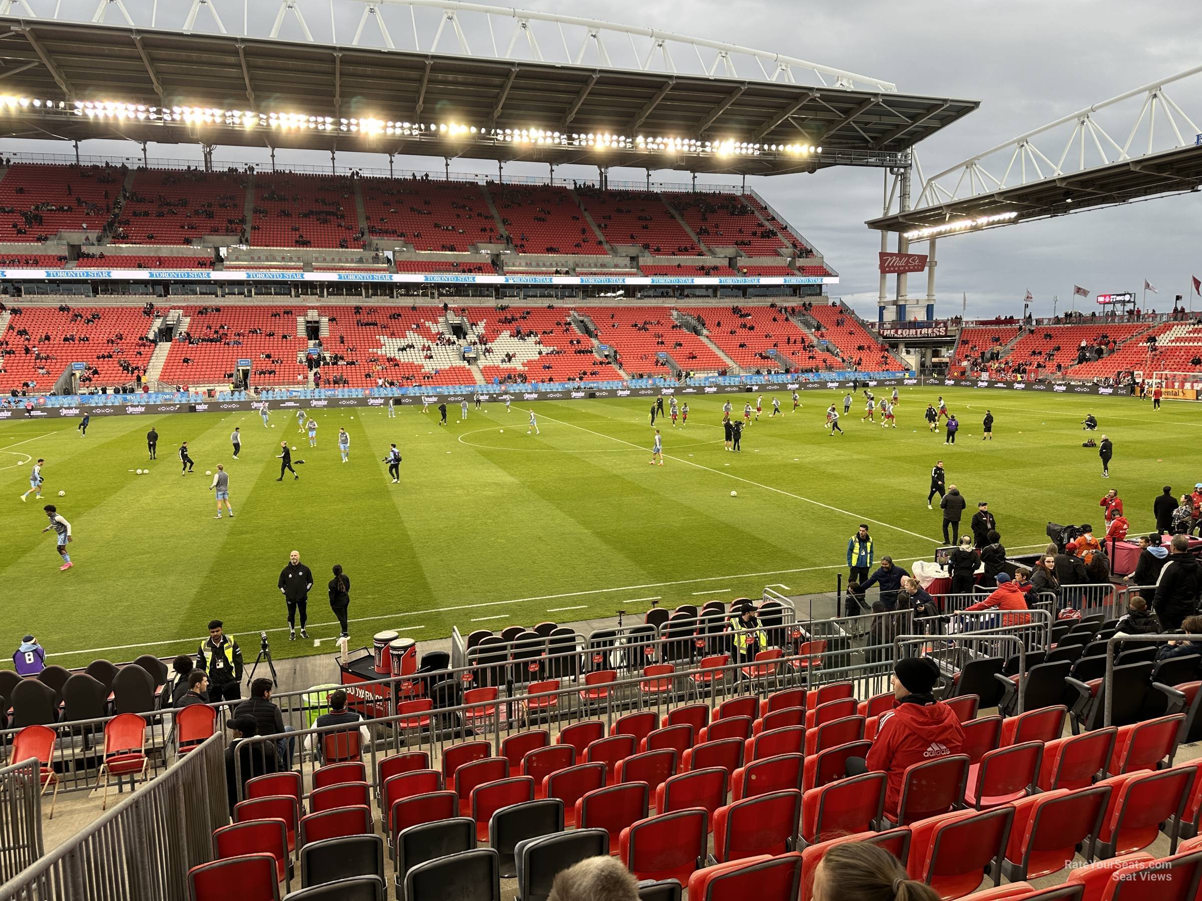 section 124, row 15 seat view  - bmo field