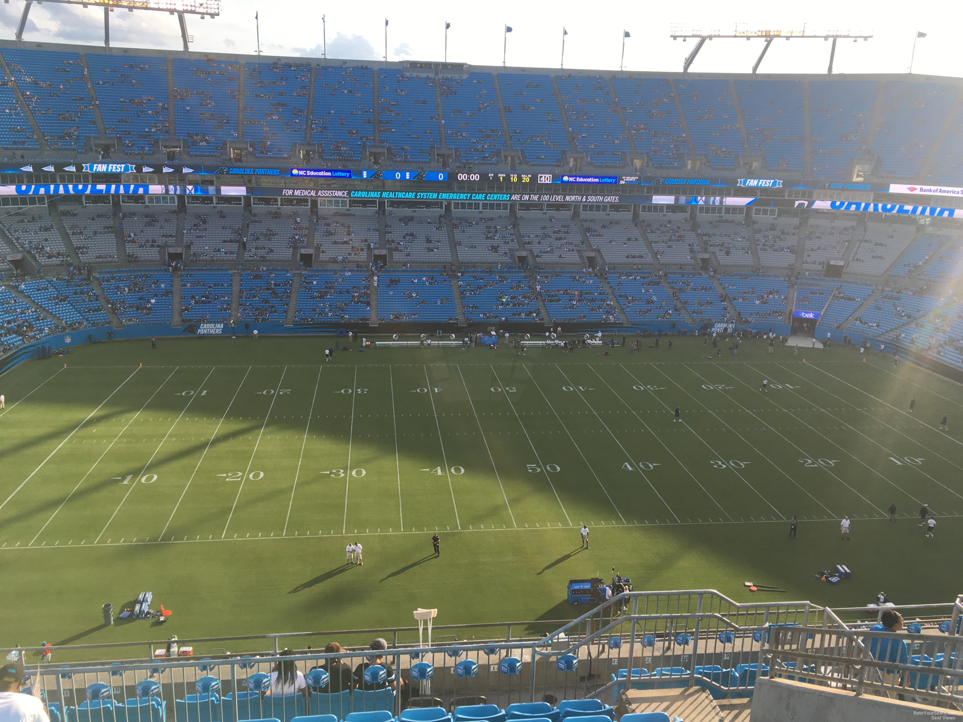 section 516, row 9 seat view  for football - bank of america stadium