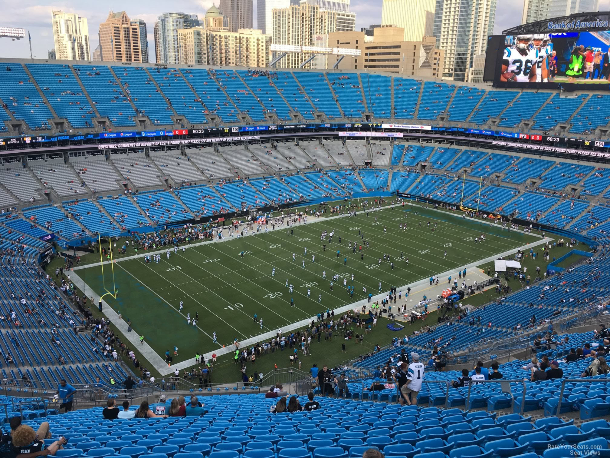 section 548, row 29 seat view  for football - bank of america stadium