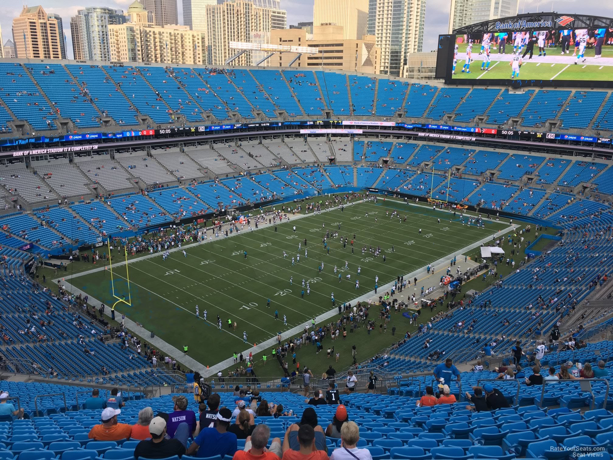 section 549, row 29 seat view  for football - bank of america stadium