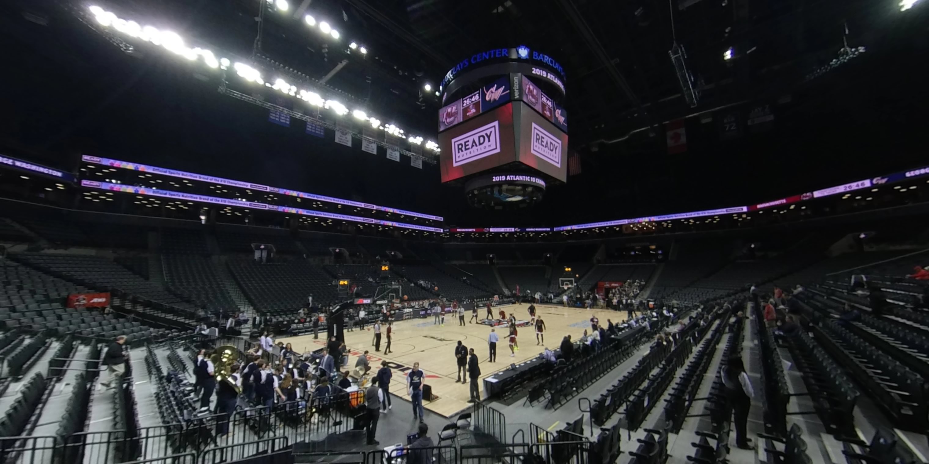section 26 panoramic seat view  for basketball - barclays center