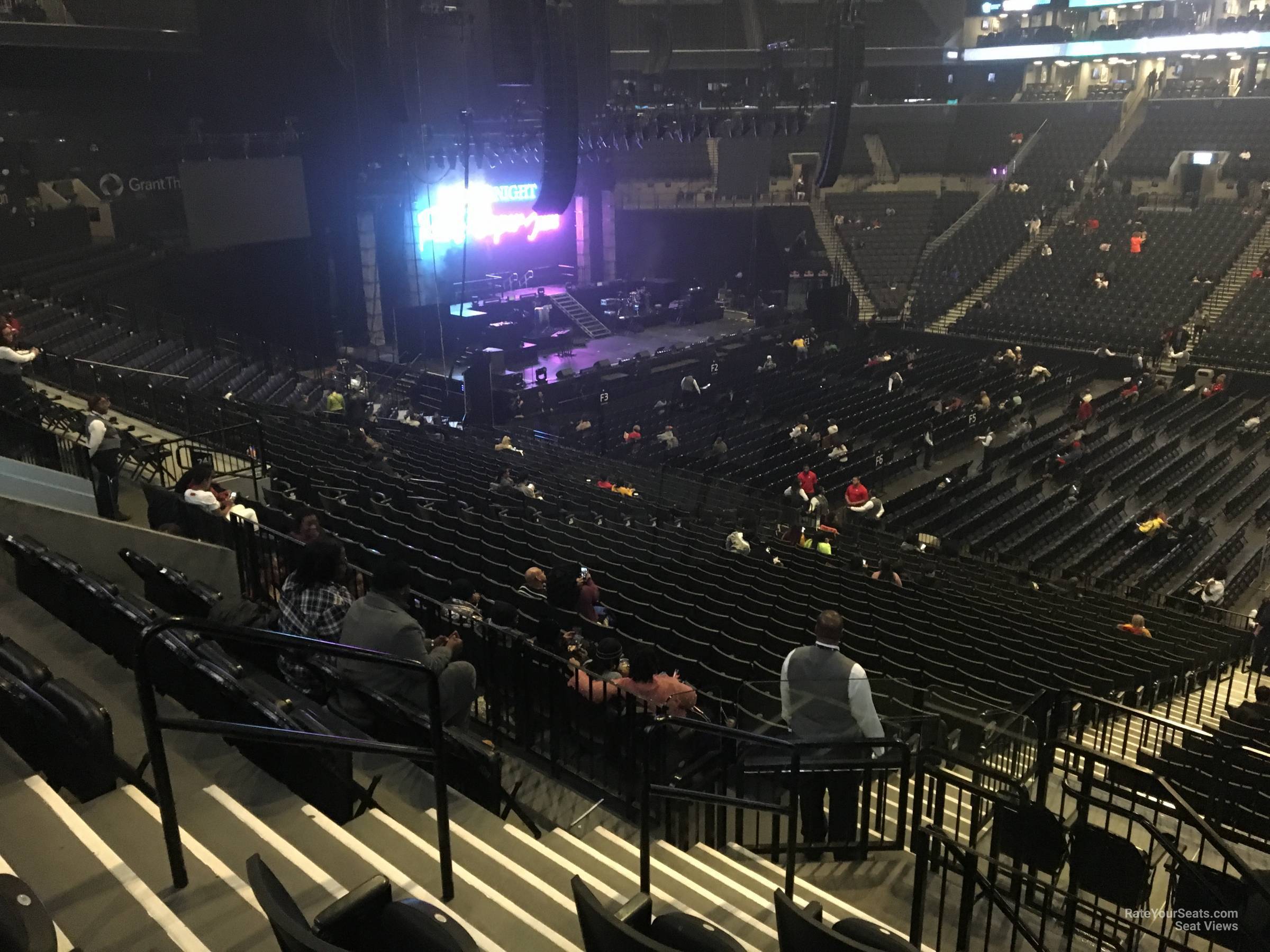 section 123, row 6 seat view  for concert - barclays center