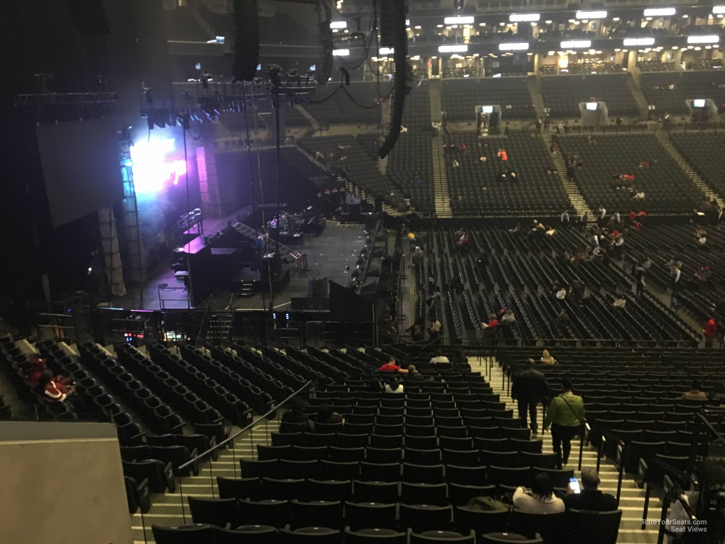 section 126, row 6 seat view  for concert - barclays center