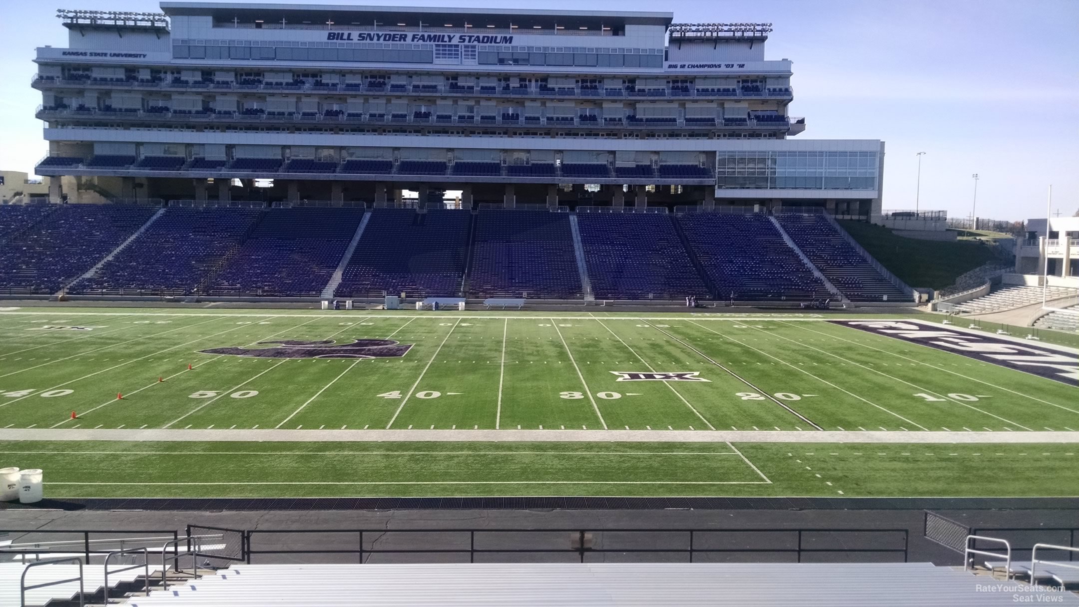 section 25, row 25 seat view  - bill snyder family stadium