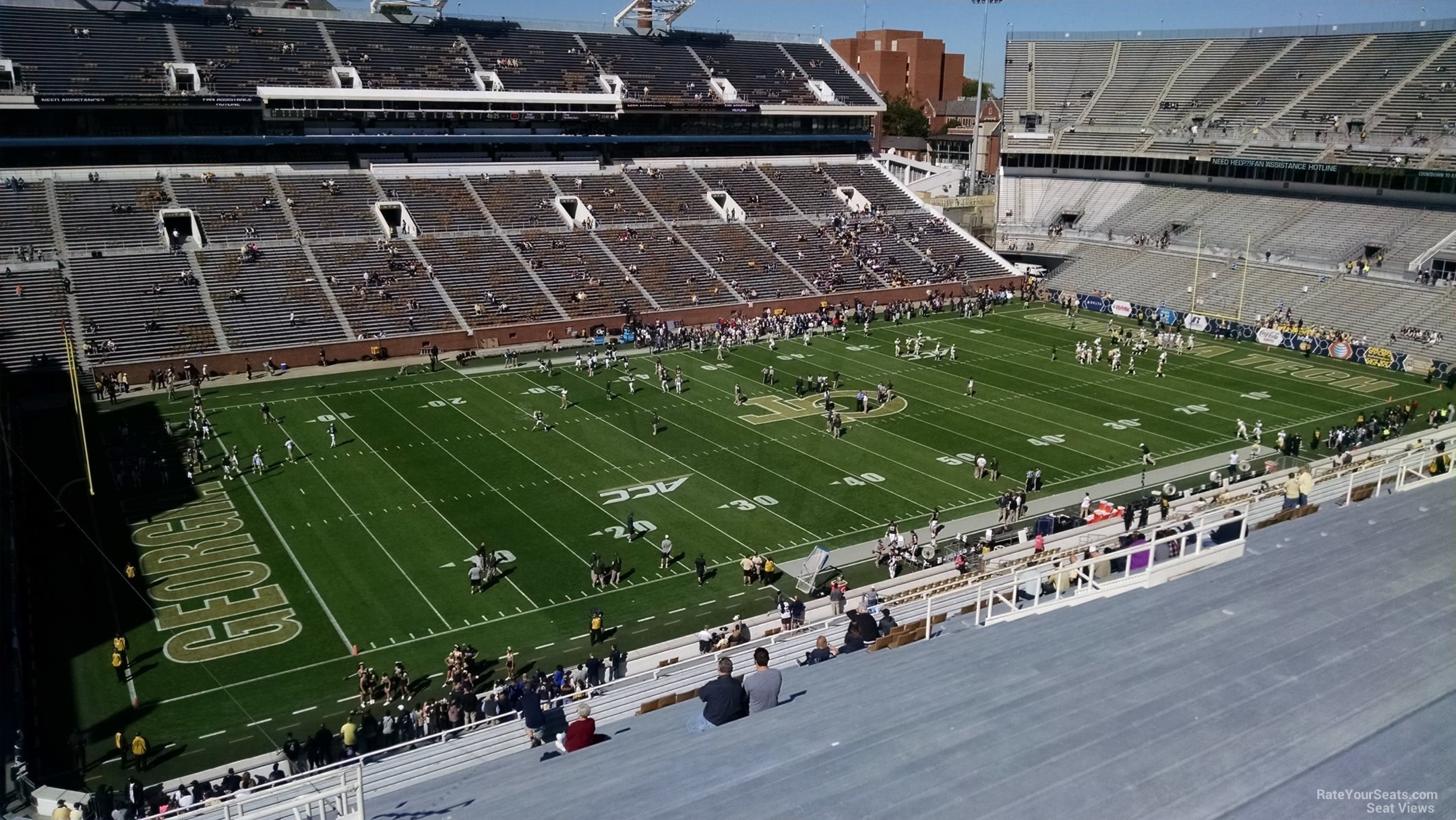 bobby dodd stadium section 229 rateyourseats com bobby dodd seating chart rows