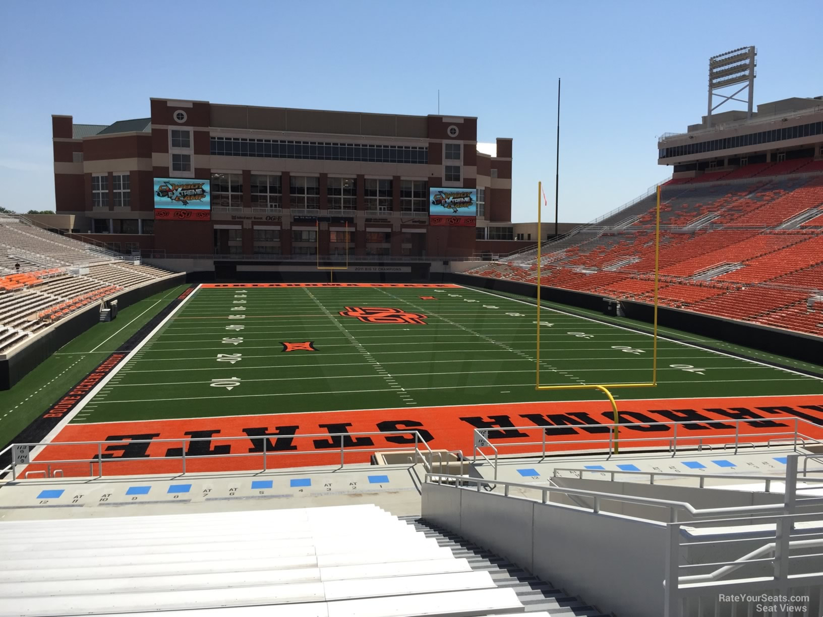 section 218, row 20 seat view  - boone pickens stadium