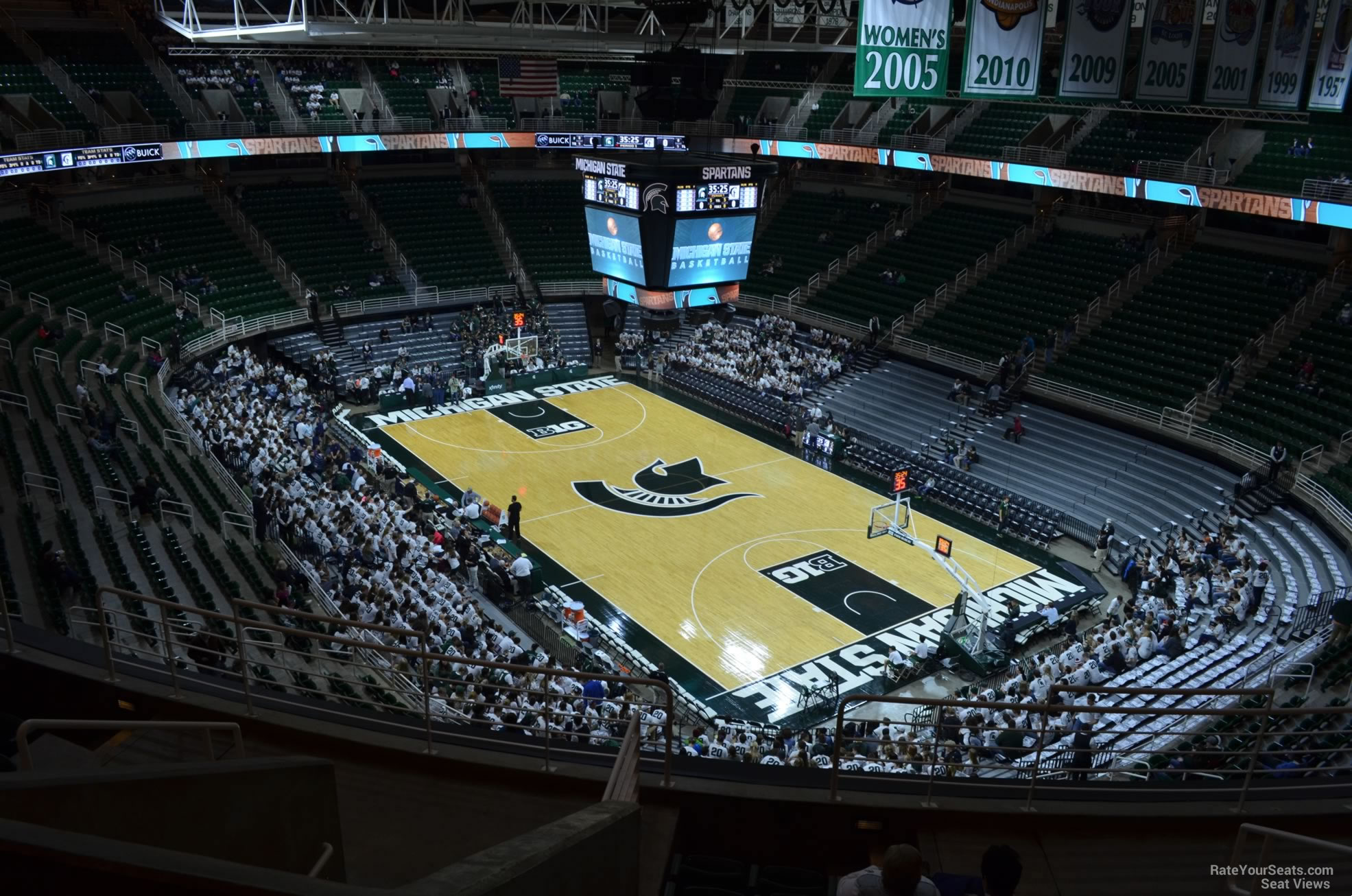 breslin center section 204 rateyourseats com breslin center seating chart with rows