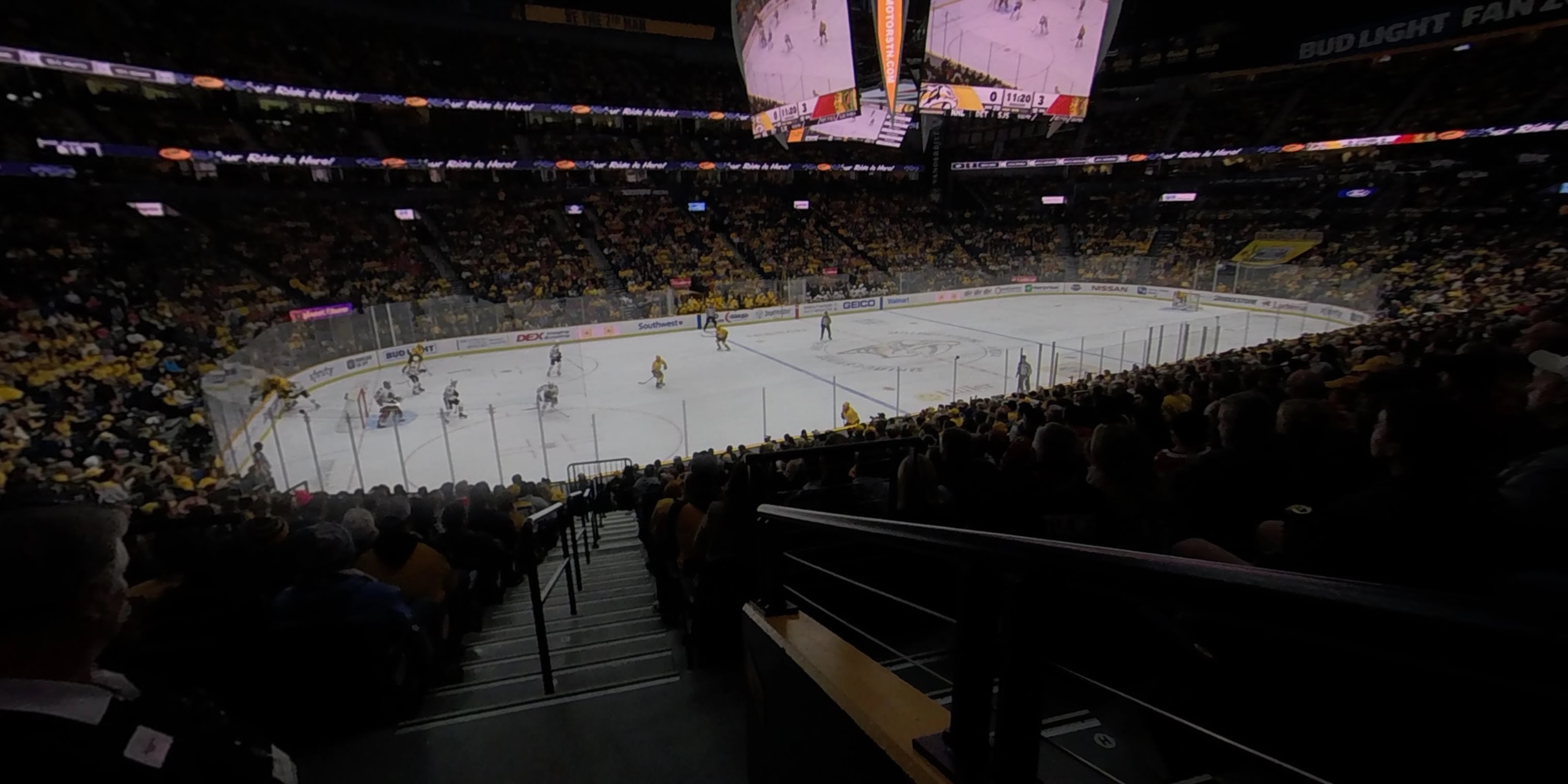 section 103 panoramic seat view  for hockey - bridgestone arena
