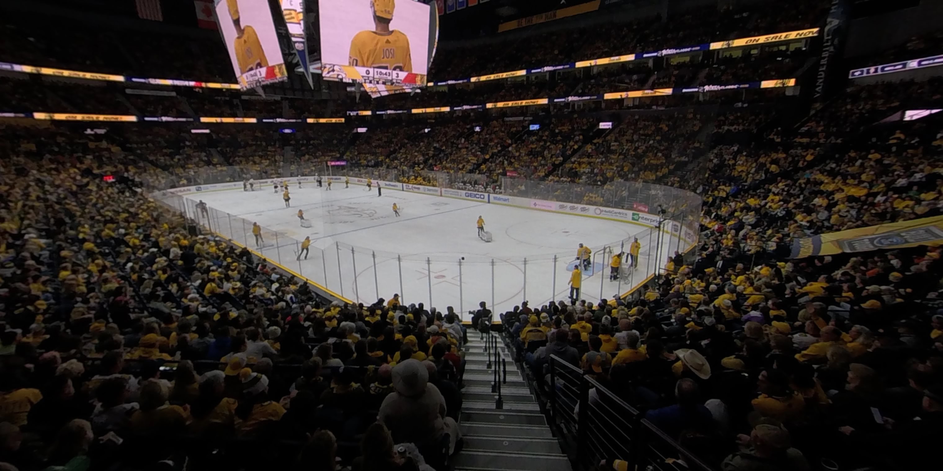 section 108 panoramic seat view  for hockey - bridgestone arena