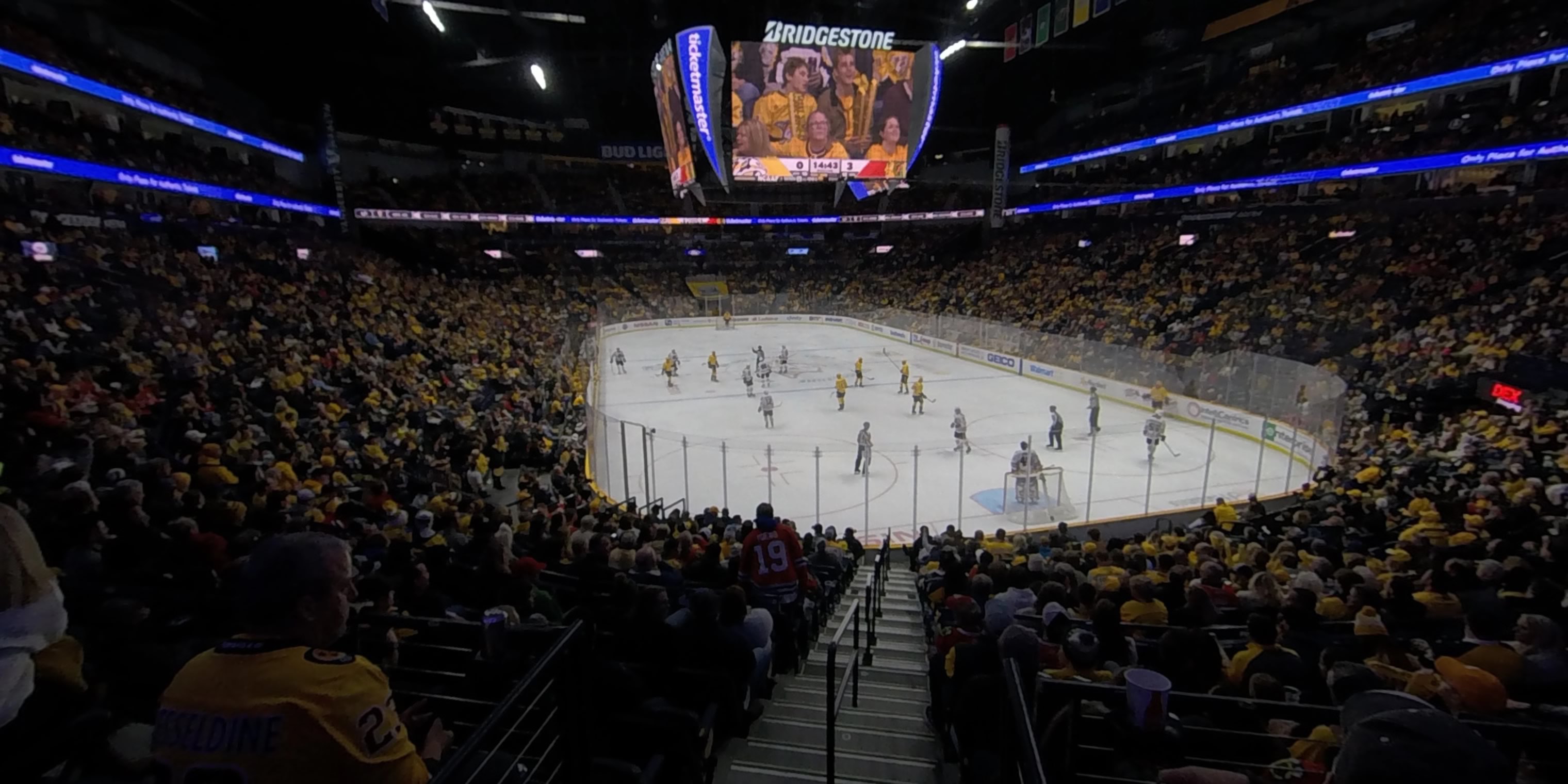 section 119 panoramic seat view  for hockey - bridgestone arena
