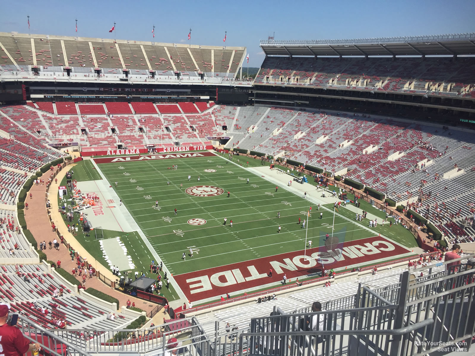 section ss11, row 10 seat view  - bryant-denny stadium