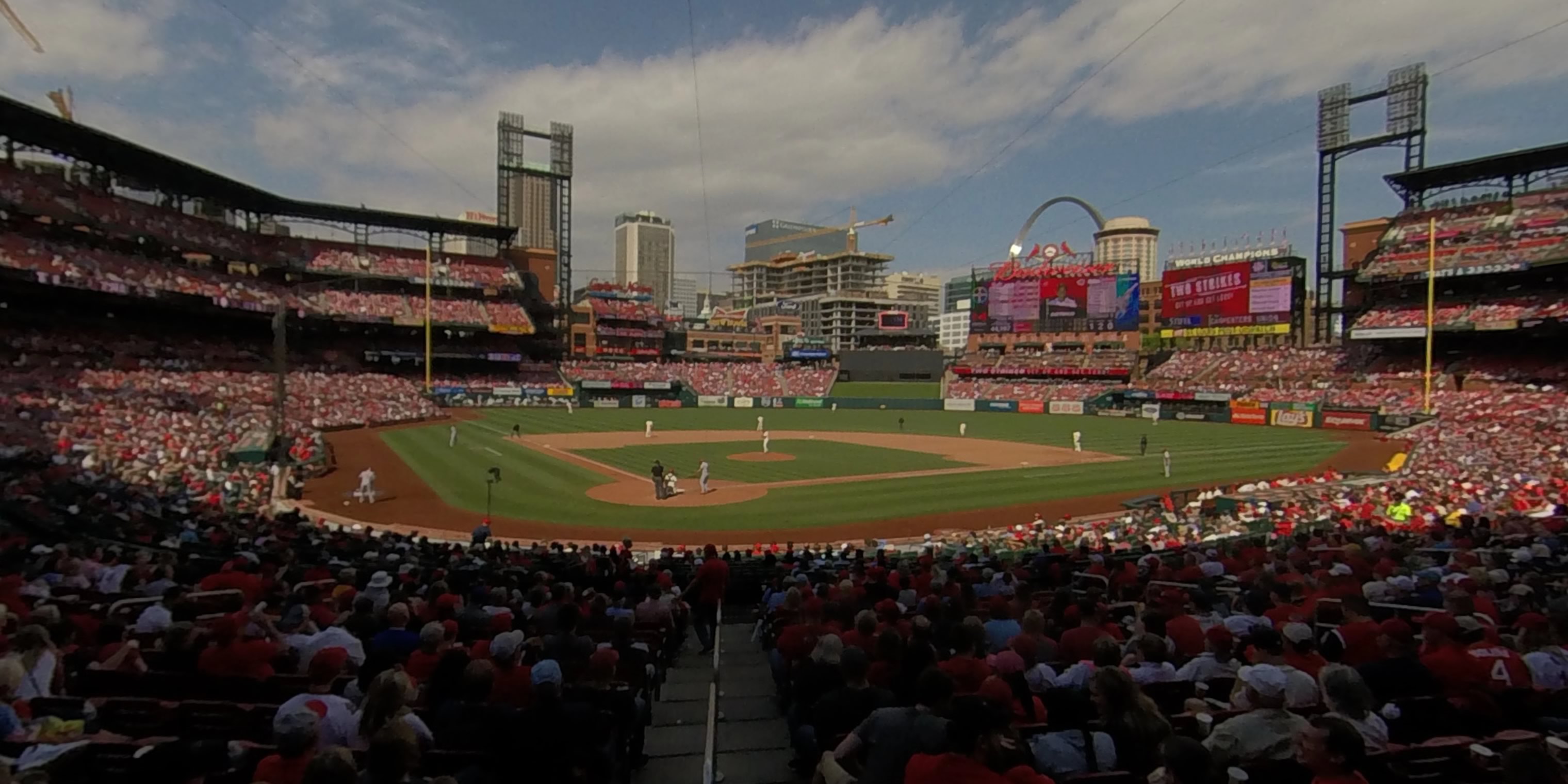 section 148 panoramic seat view  - busch stadium