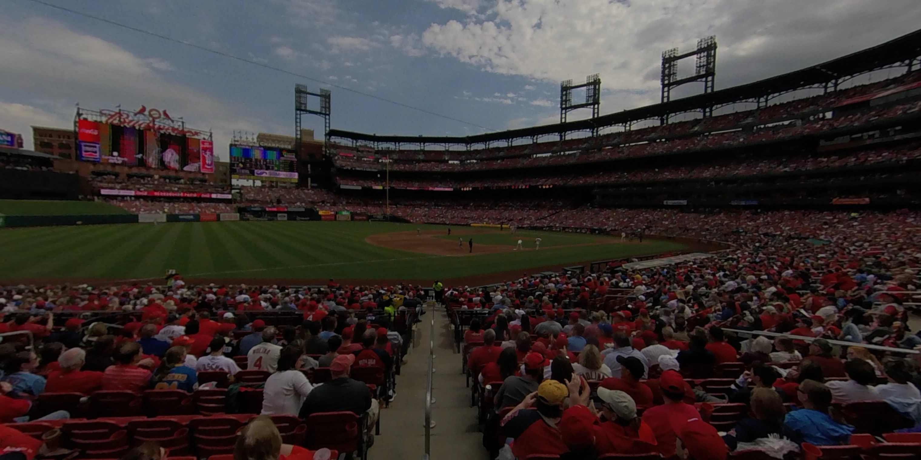 section 161 panoramic seat view  - busch stadium