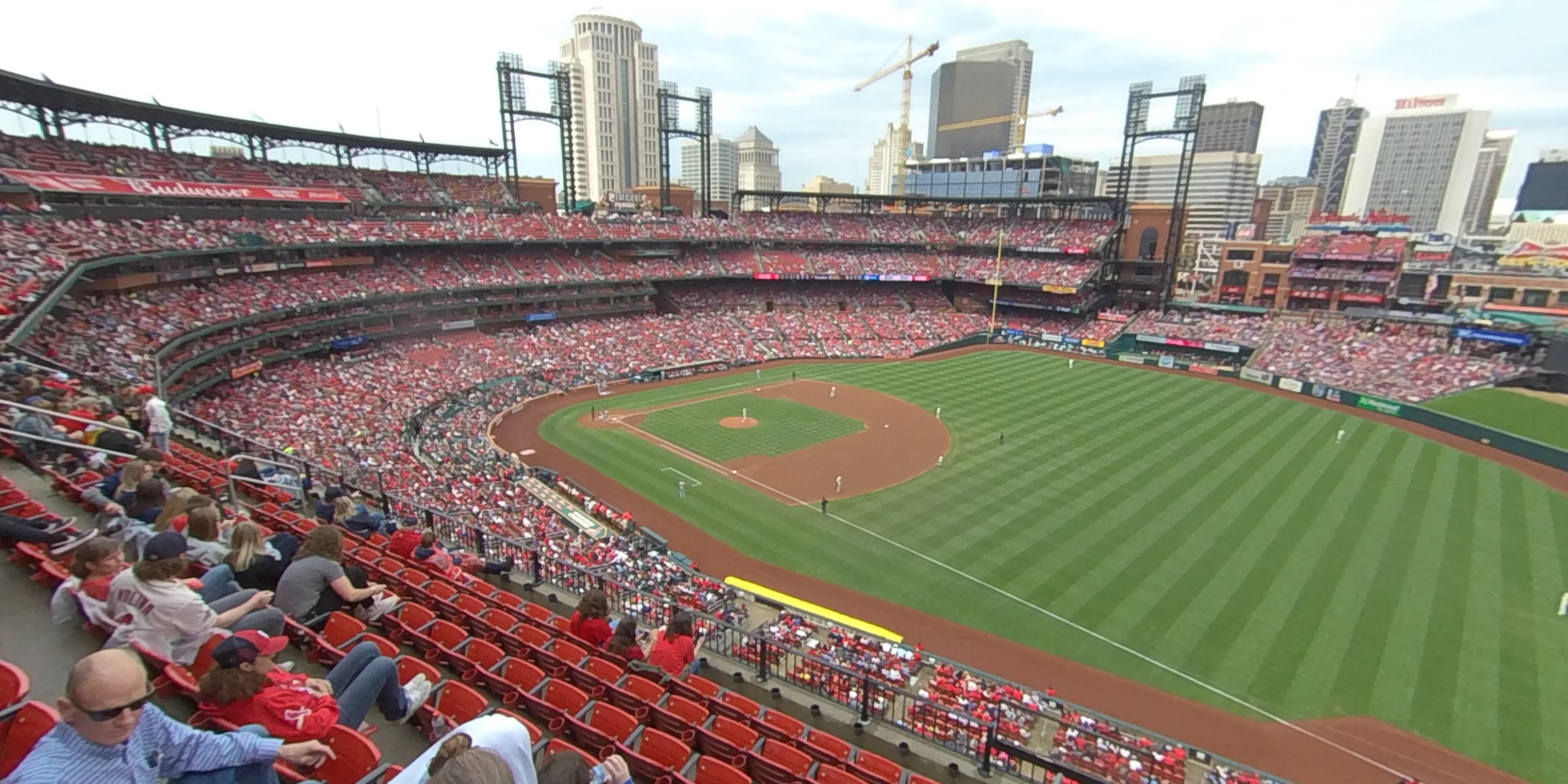 section 335 panoramic seat view  - busch stadium