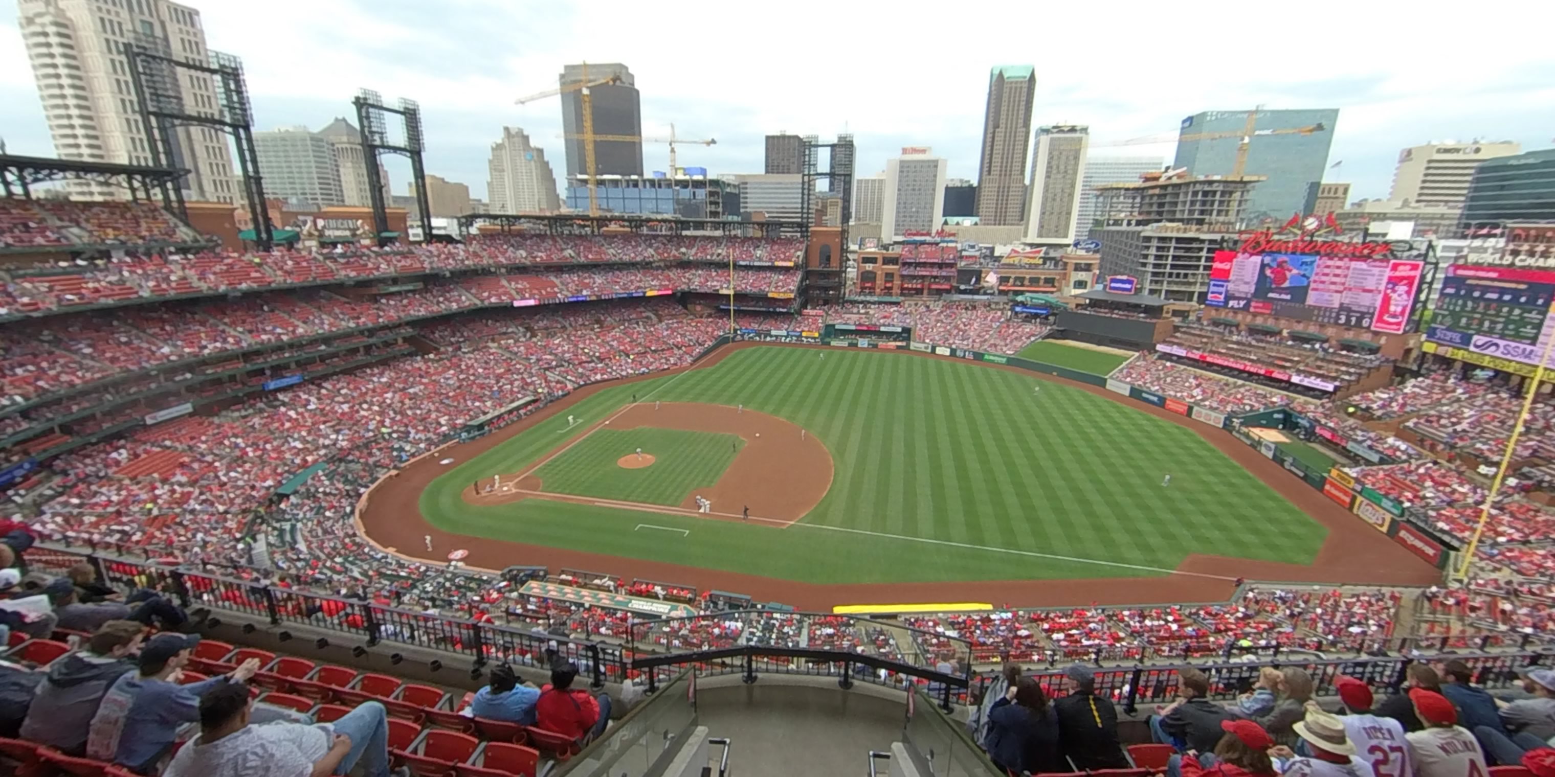 section 440 panoramic seat view  - busch stadium