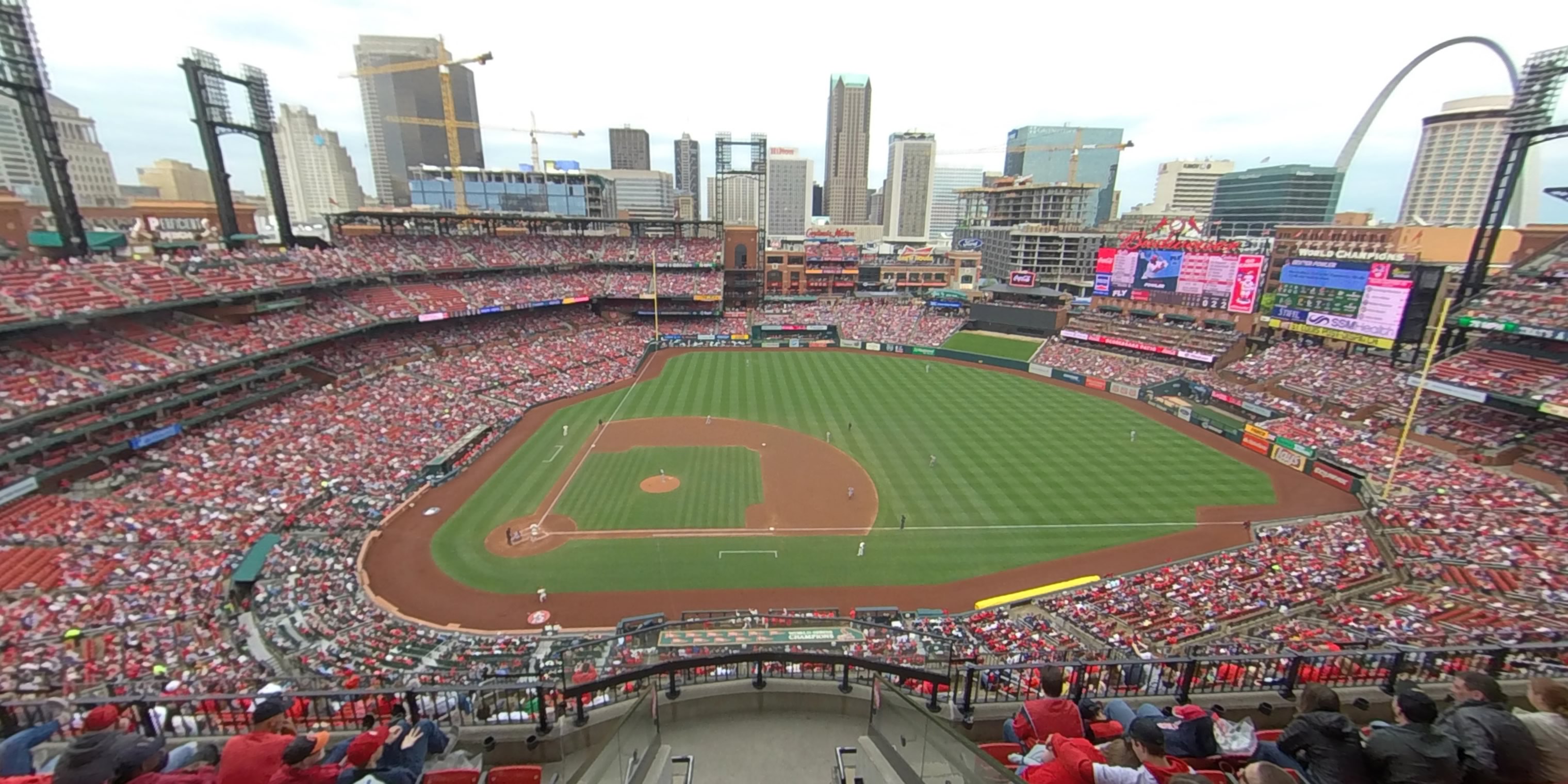 section 442 panoramic seat view  - busch stadium