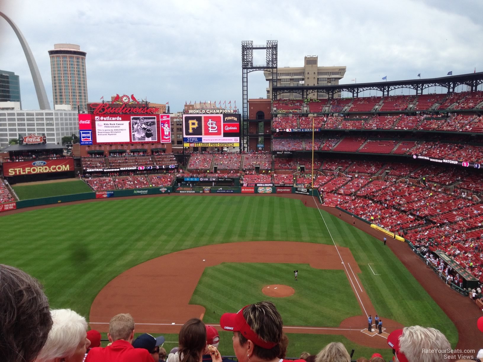busch stadium section 355 rateyourseats com st louis cardinals busch stadium seating chart