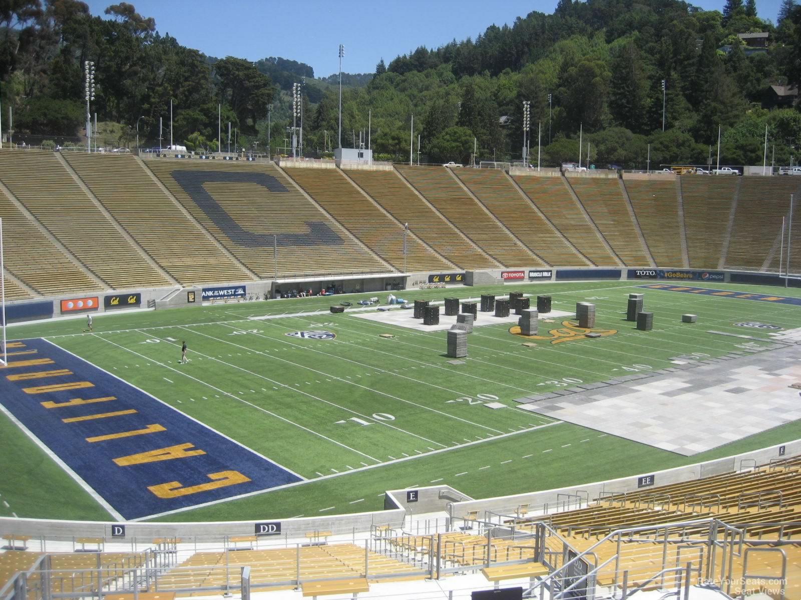 memorial stadium cal section dd rateyourseats com stanford stadium seating chart row numbers