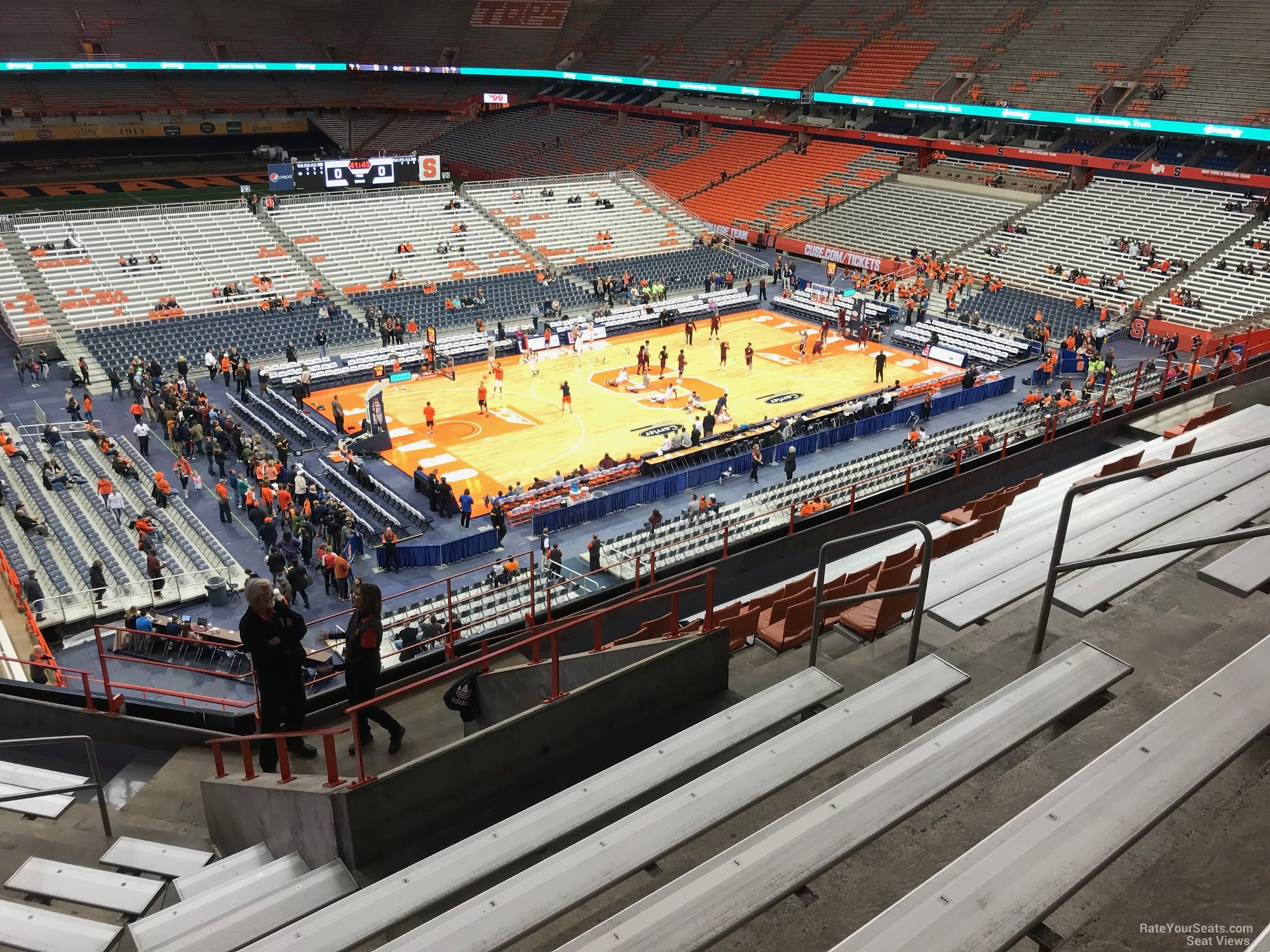 section 312, row m seat view  for basketball - carrier dome