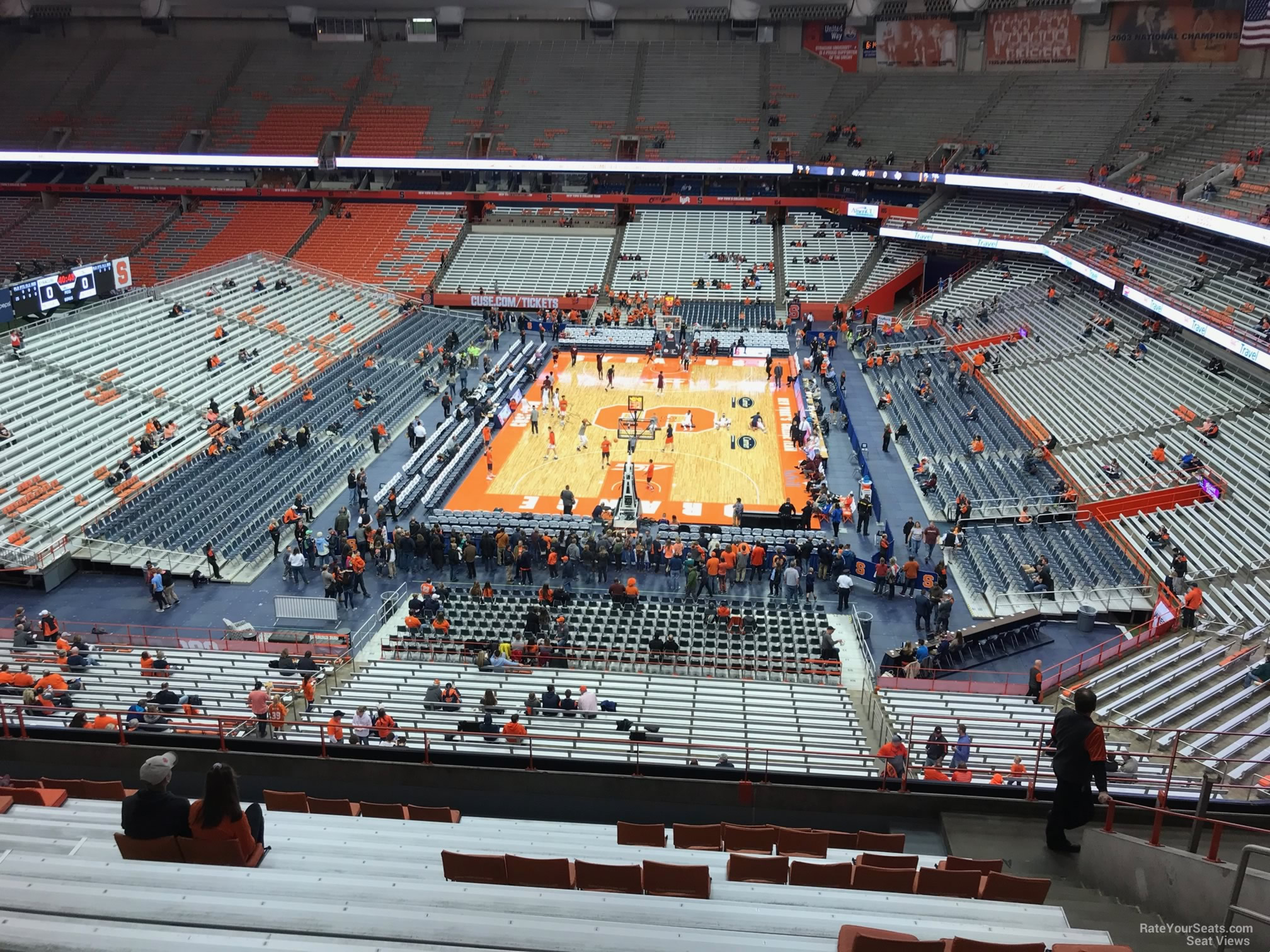 section 316, row m seat view  for basketball - carrier dome