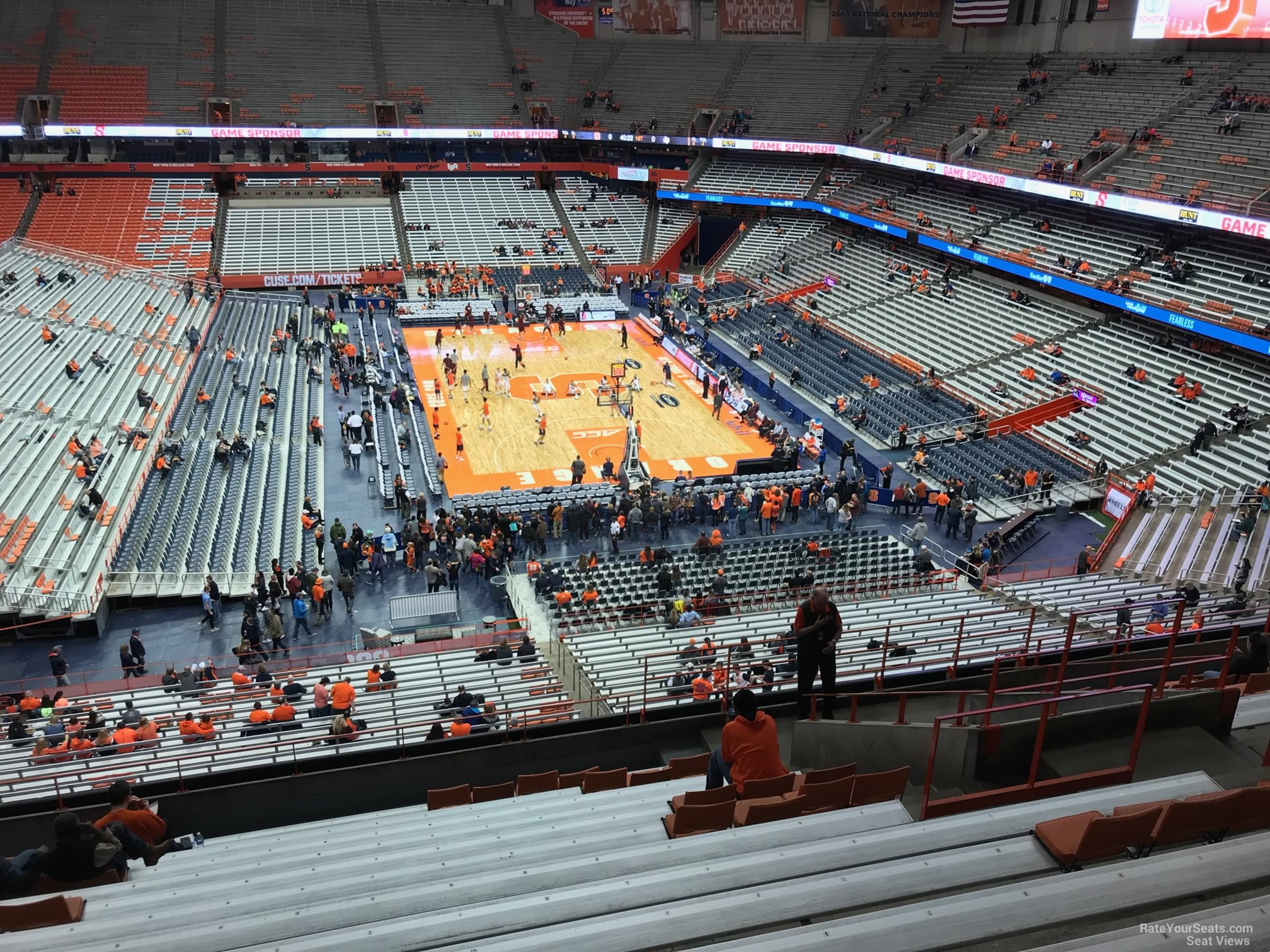 section 317, row m seat view  for basketball - carrier dome