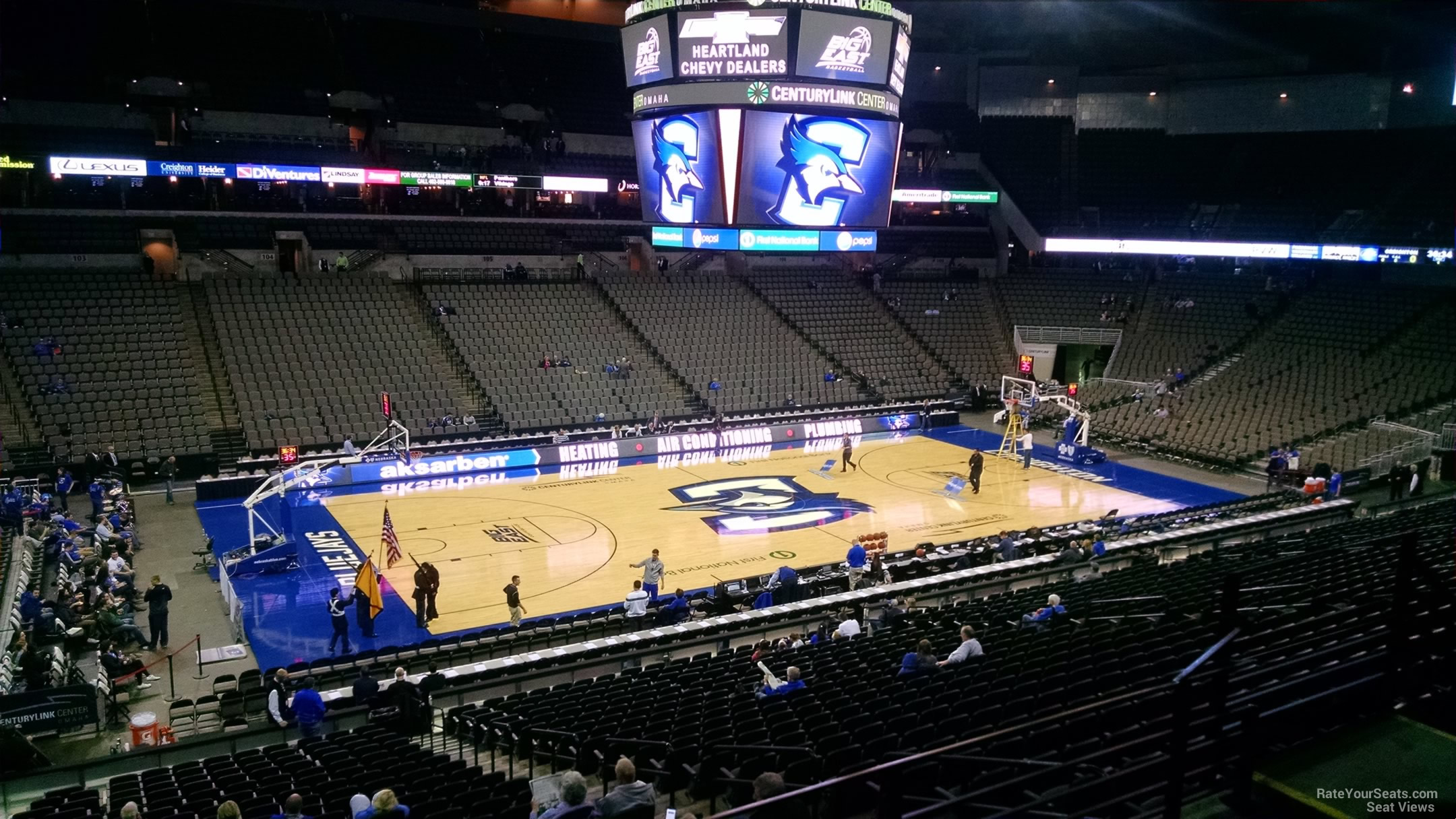 CHI Health Center Omaha Section 123 Creighton Basketball