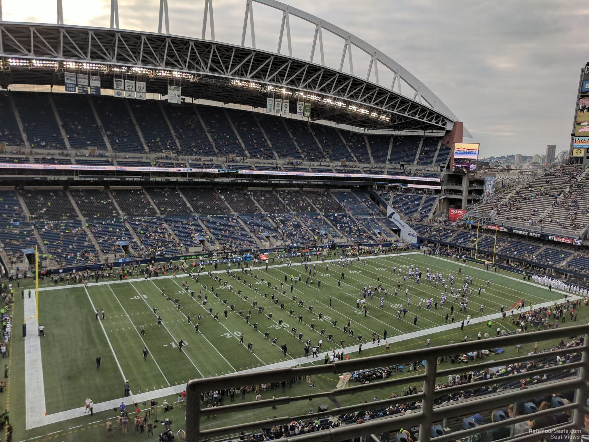 section 314, row g seat view  for football - lumen field