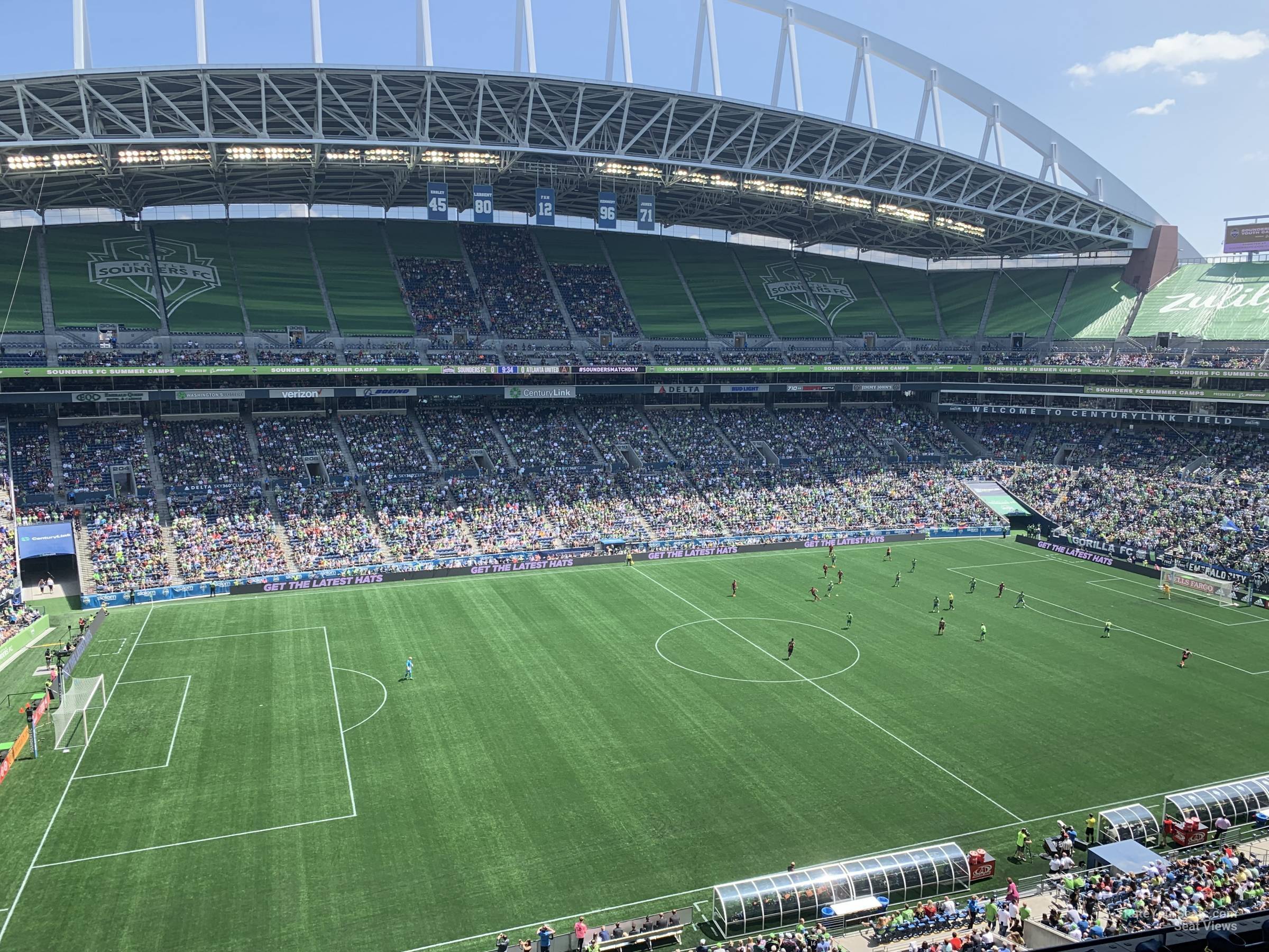 section 338, row e seat view  for soccer - lumen field